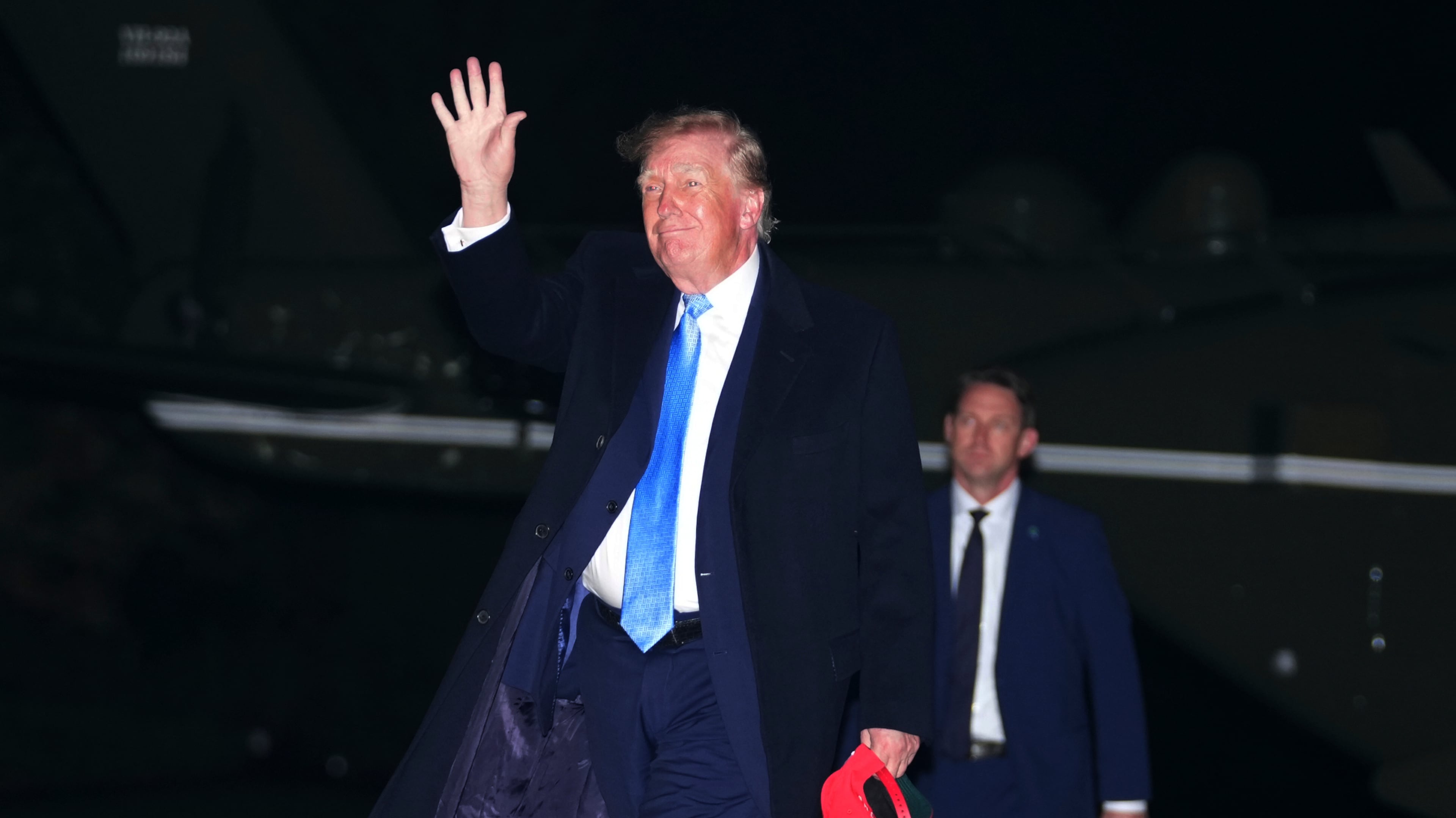 President Donald Trump walks on the South Lawn of the White House after arriving on Marine One, Sunday, Sept. 27, 2026, in Washington. (AP Photo/Allison Robbert)