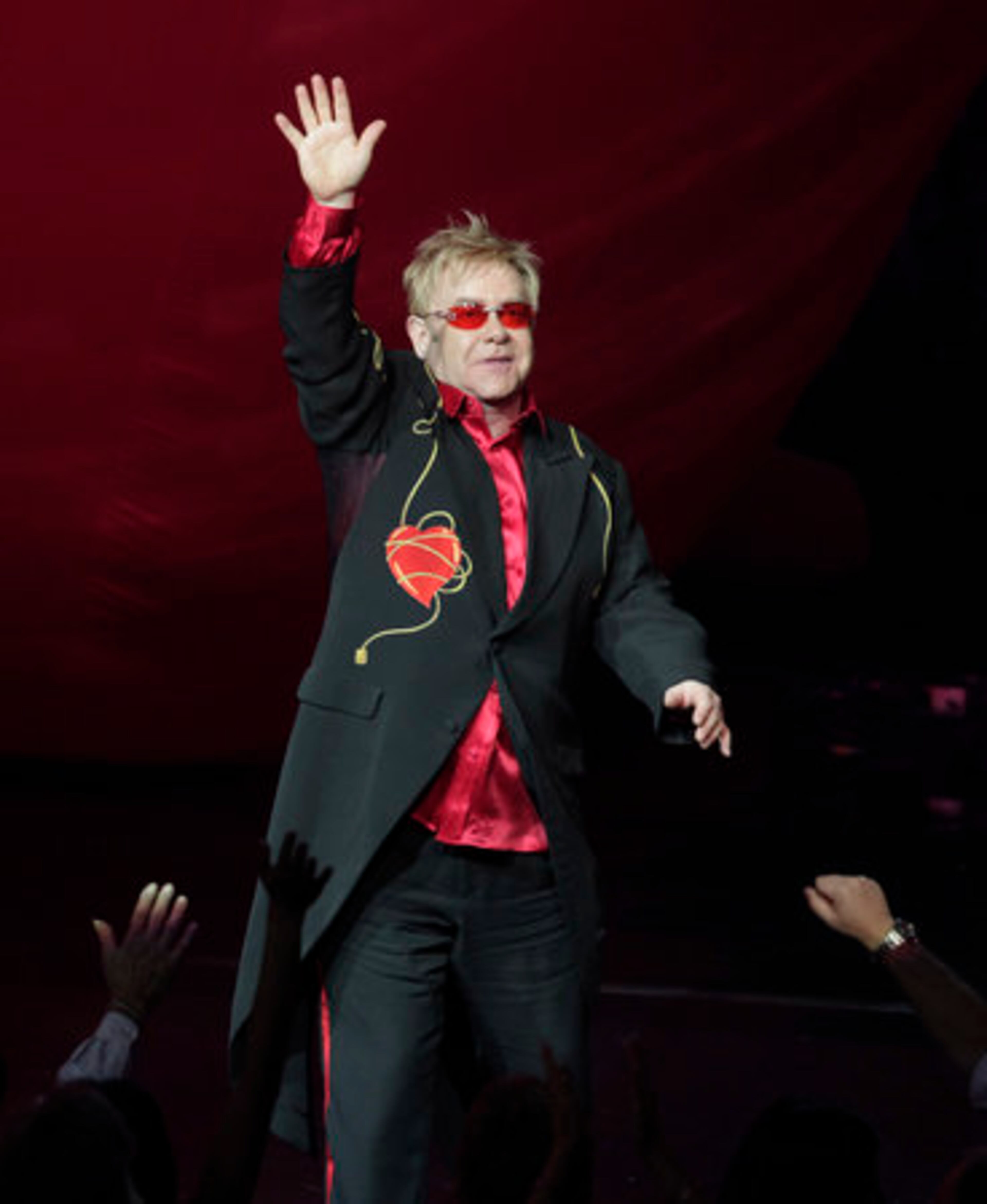 John ended the show with "Your Song" and kissed an audience member's hand as he exited the stage.