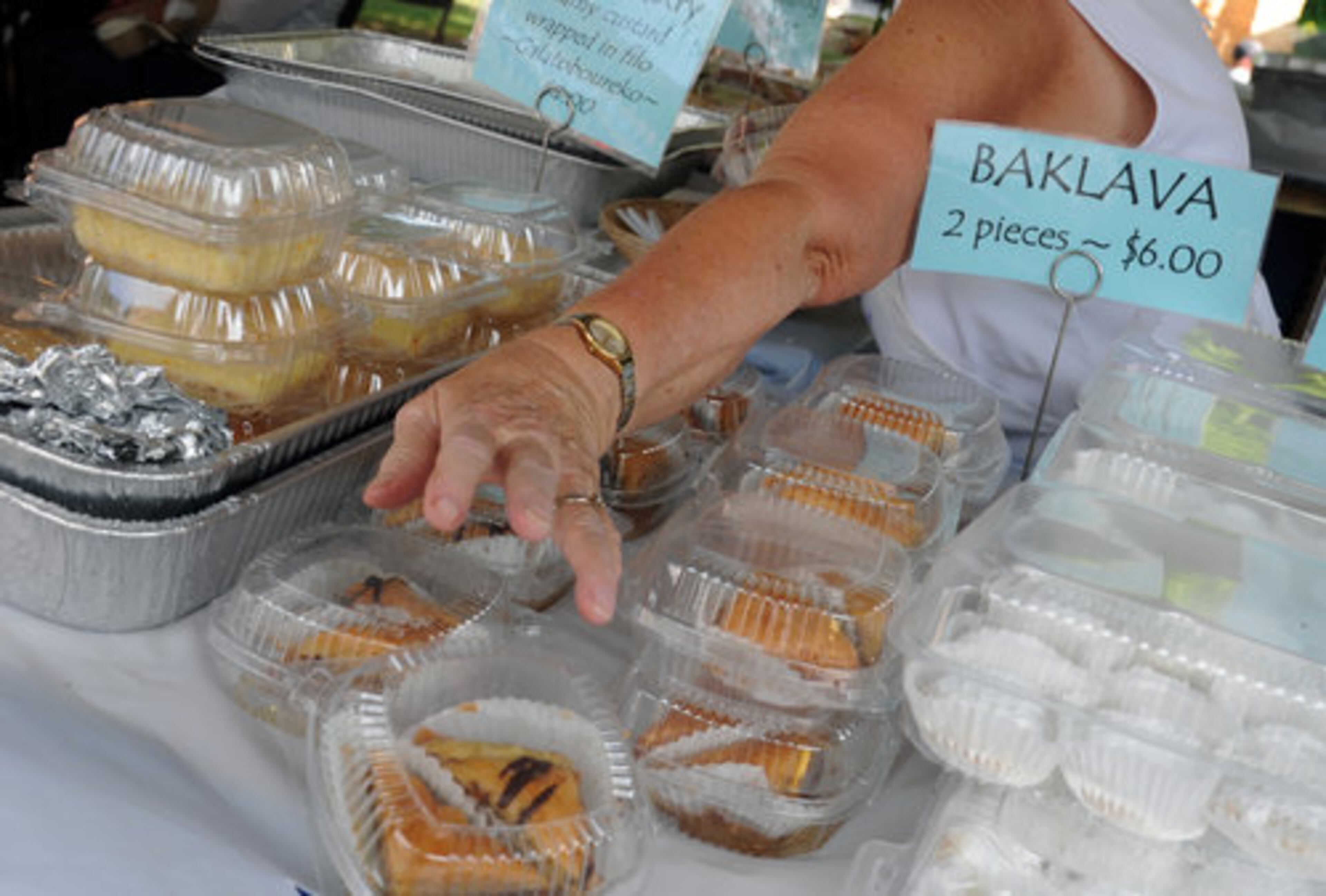 Traditional Greek fare is offered.