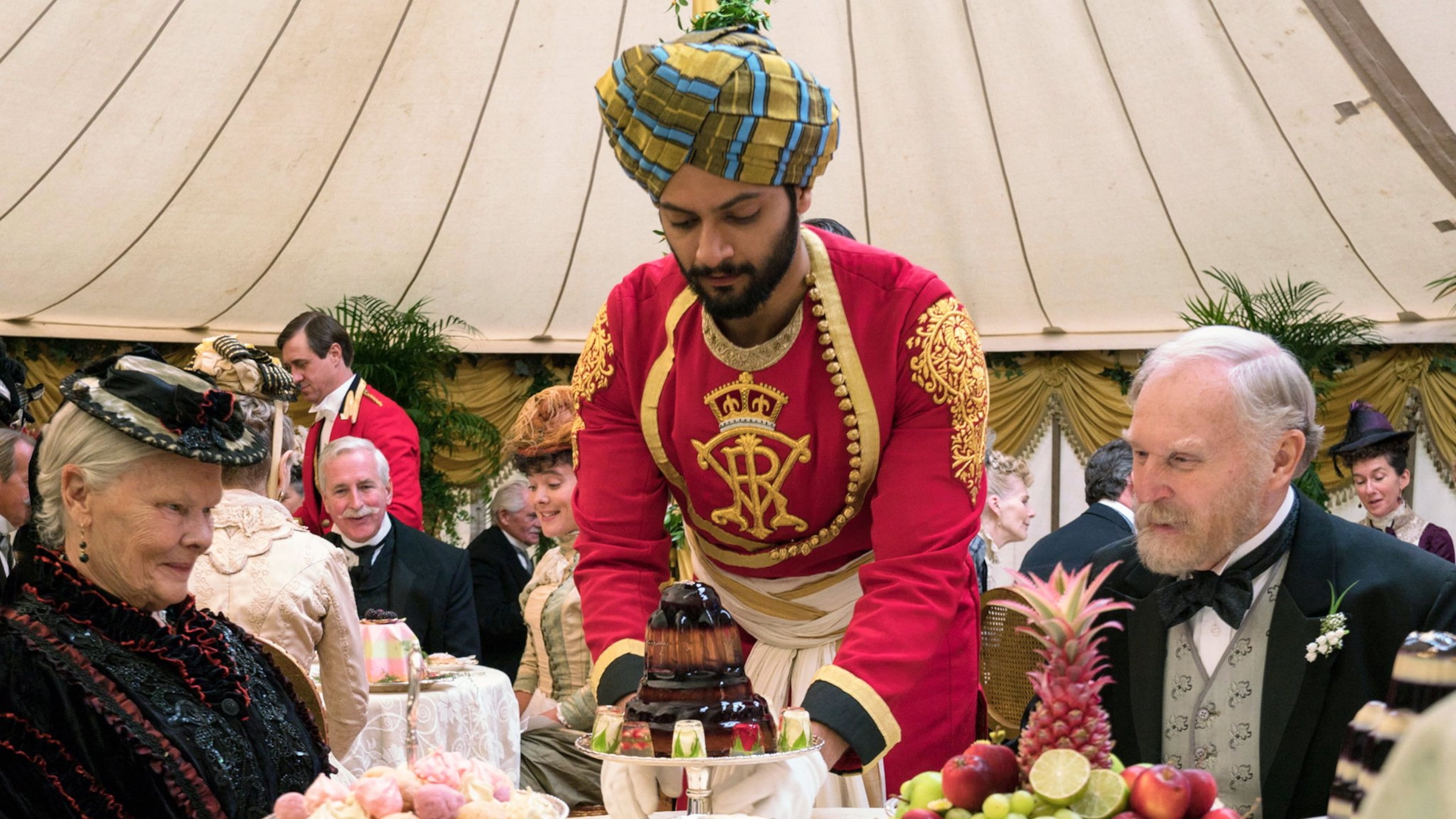 Judi Dench, from left, Ali Fazal and Tim Pigott-Smith appear in “Victoria and Abdul.” Contributed by Peter Mountain/Focus Features