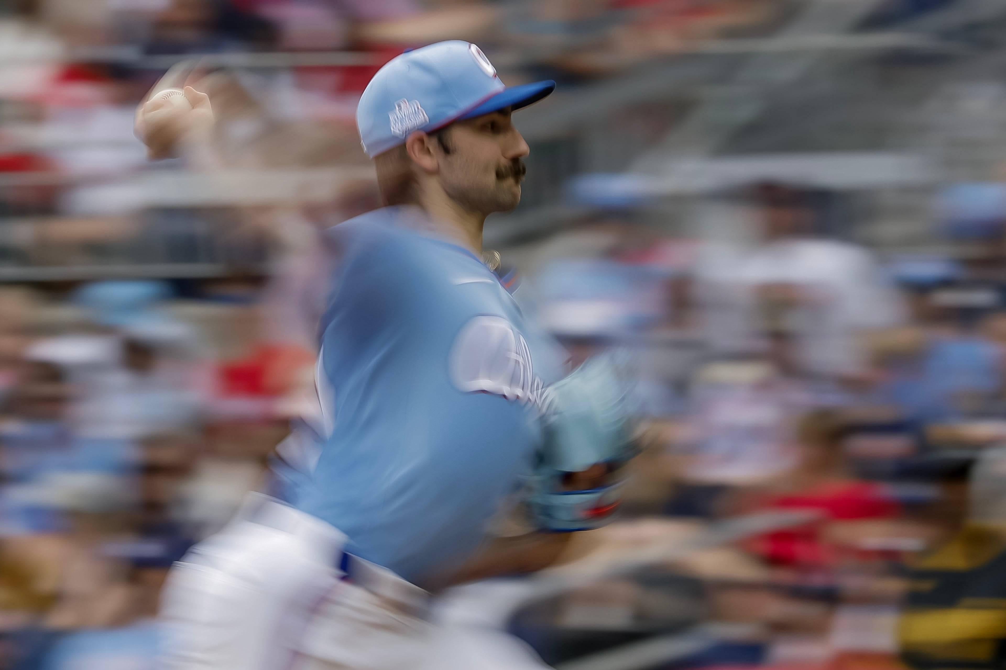 Braves pitcher Spencer Strider during a recent start against Pittsburgh. (Erik S. Lesser/AP)