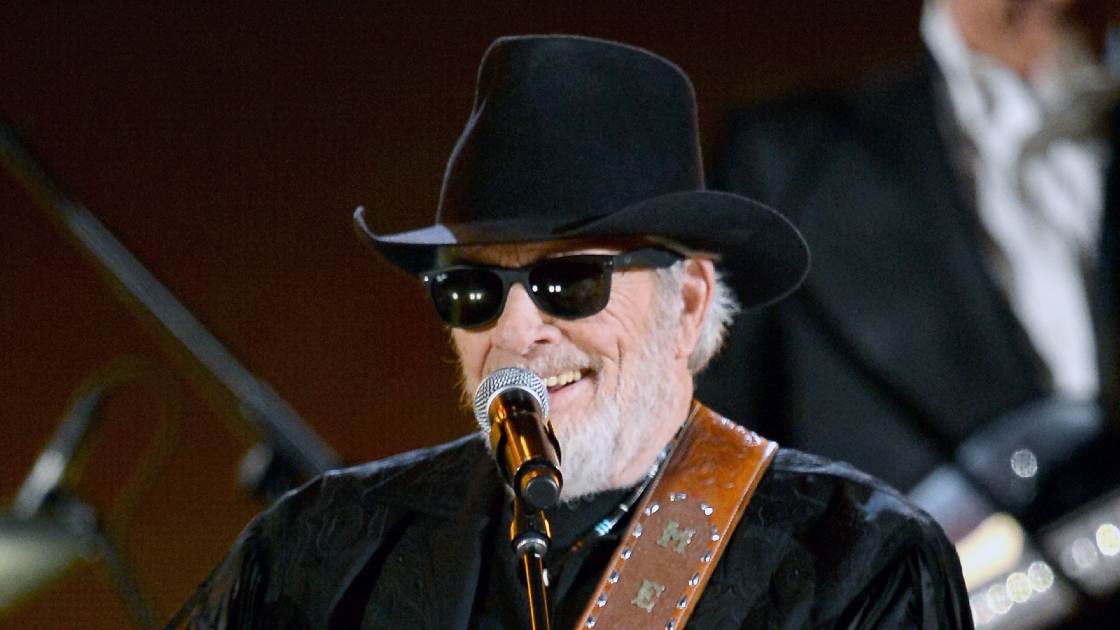 LAS VEGAS, NV - APRIL 07: Musician Merle Haggard performs onstage during ACM Presents: An All-Star Salute To The Troops at the MGM Grand Garden Arena on April 7, 2014 in Las Vegas, Nevada. (Photo by Ethan Miller/Getty Images for ACM) Merle Haggard will visit Atlanta this week. Photo: Getty Images.
