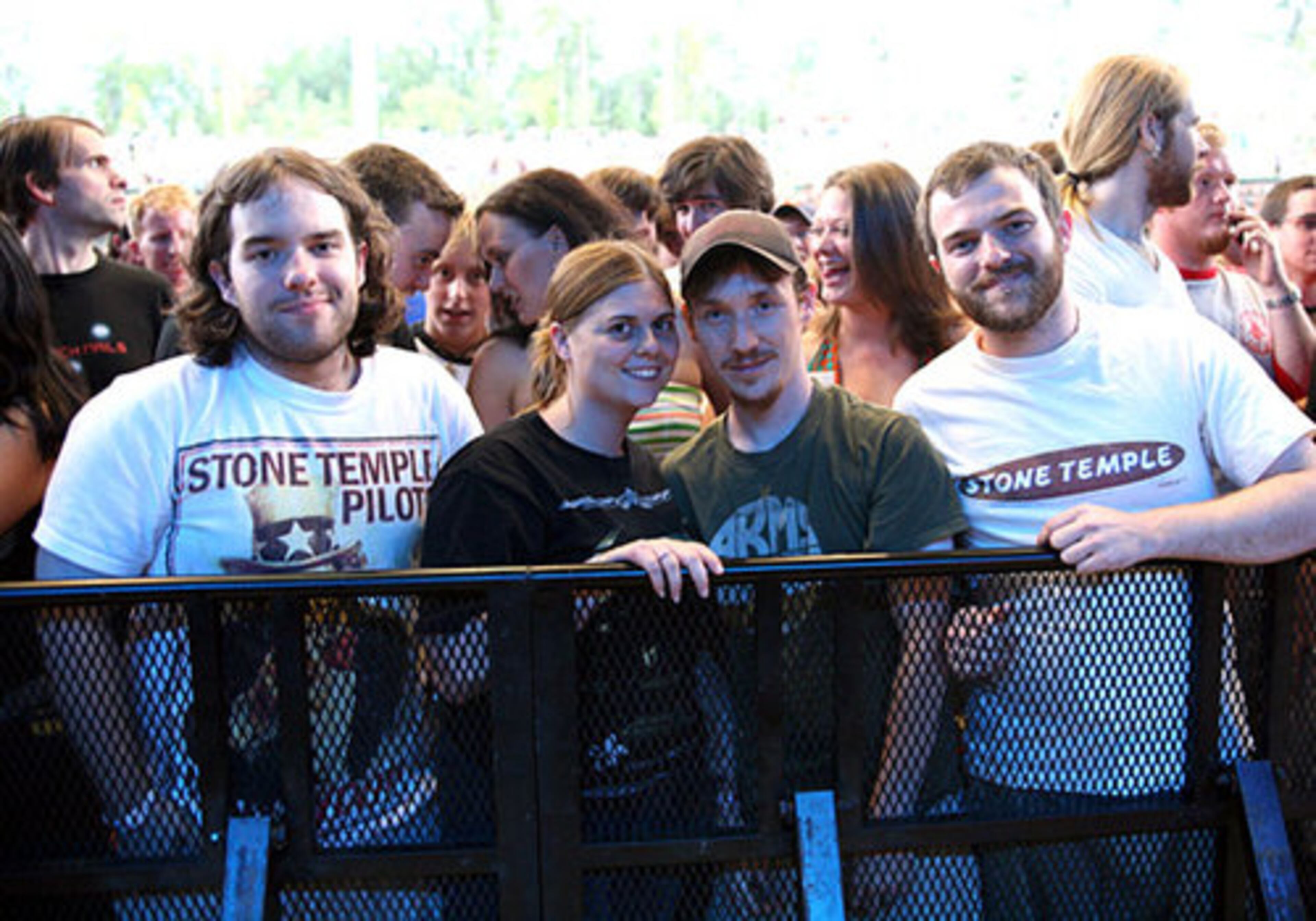 These friends drove from Middlesboro, Ky., for the concert: Ryan Lambdin, Ashley Scott, Cody Scott and Dylan Lambdin.