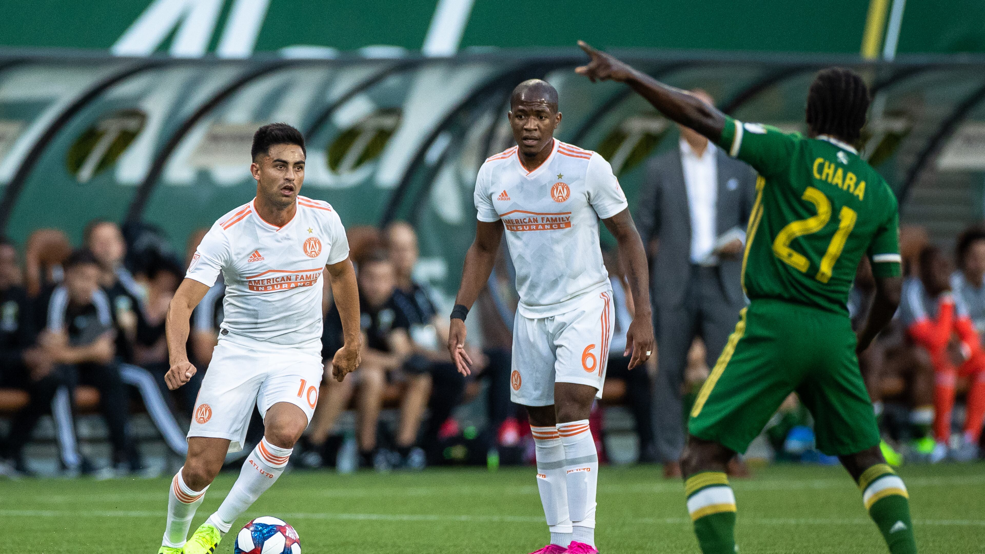 Images from the match between Atlanta United and Portland Timbers at Providence Park in Portland, Oregon. (Photo by Eric Rossitch/Atlanta United)
