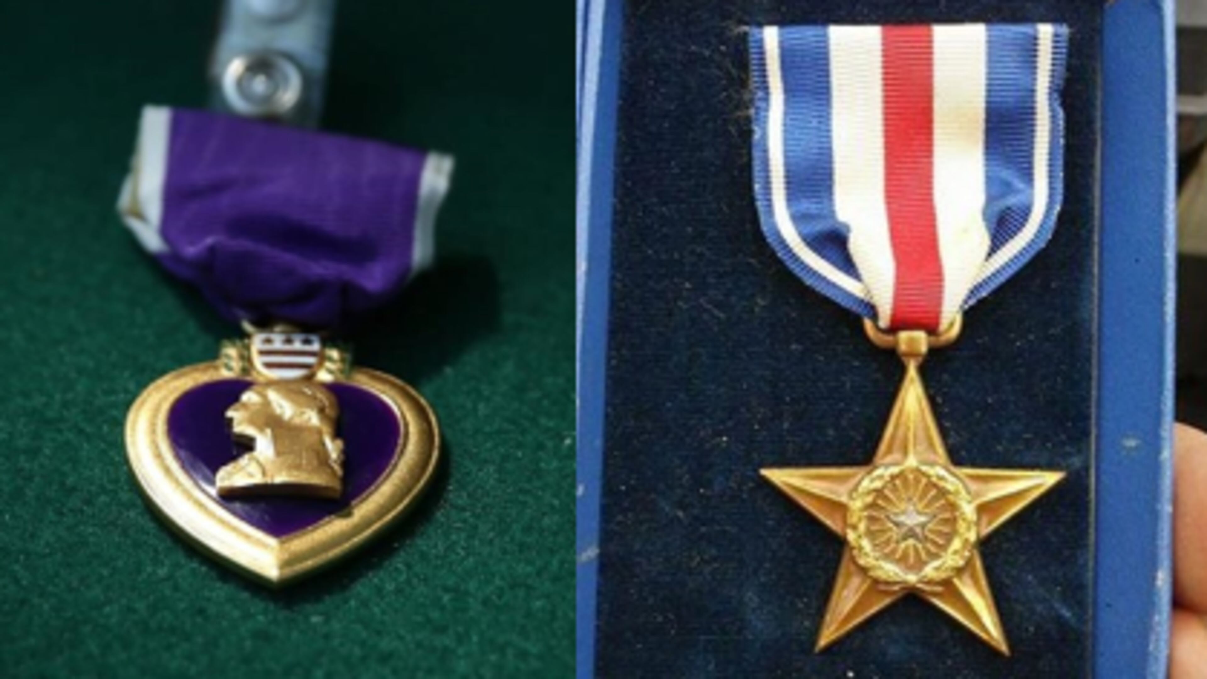The Purple Heart medal and Silver Star are among the highest military honors service members can be awarded in the United States.