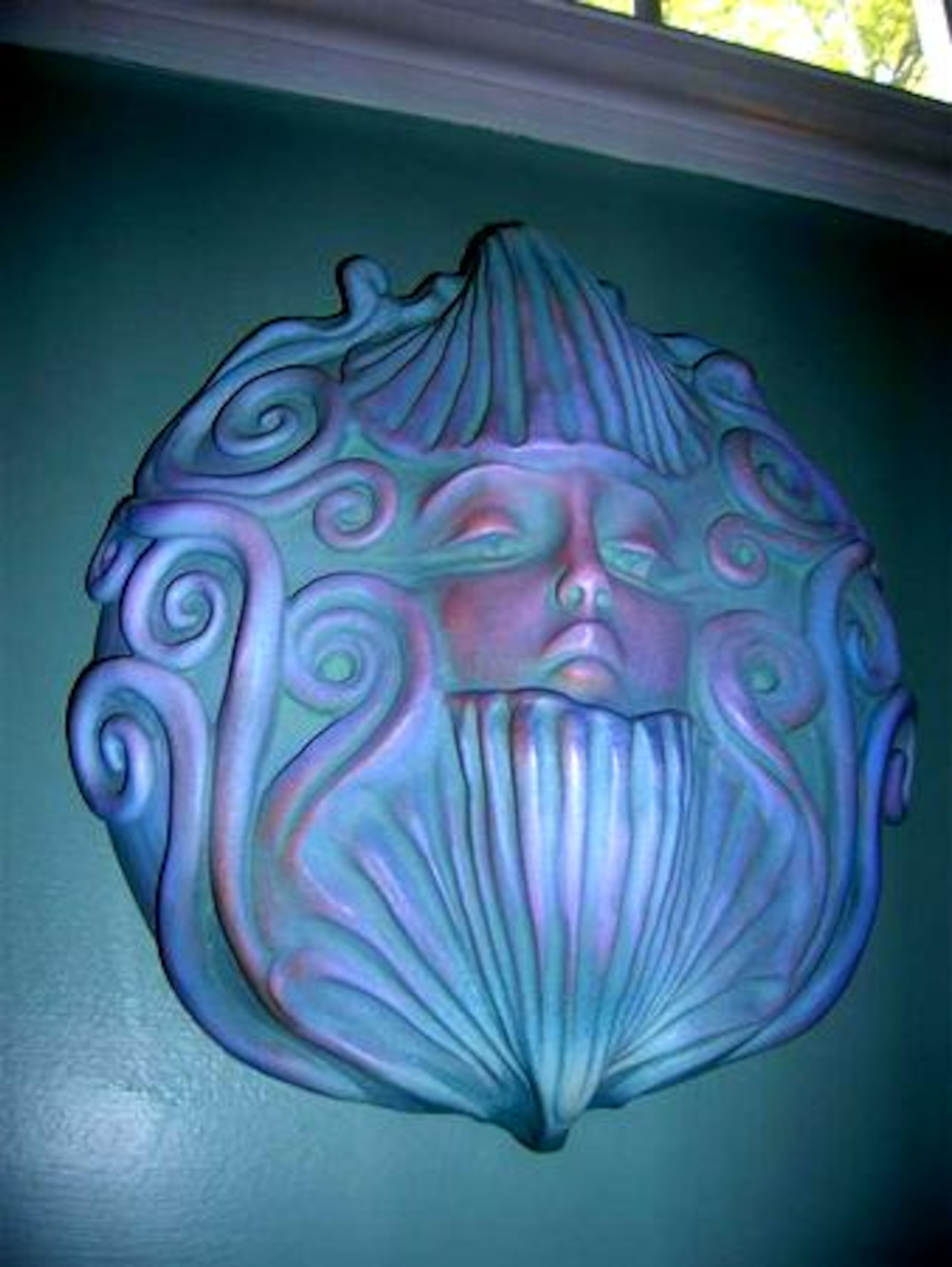 The work of late artist Christine Sibley, including this piece entitled "Water" are coming back to life thanks to her former foreman Carlos Montano.