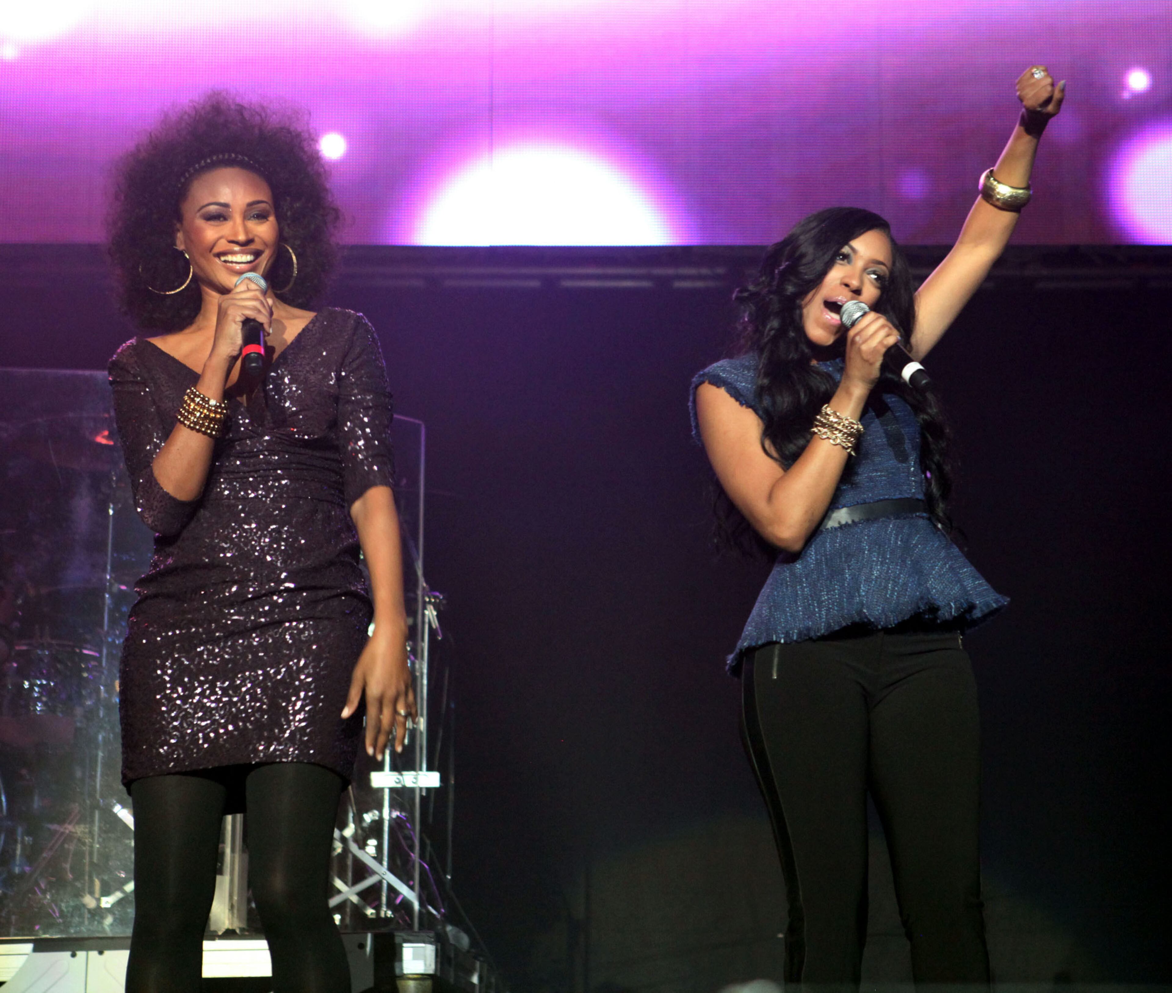 Cynthia Bailey and Porsha Stewart from the Real Housewives of Atlanta.