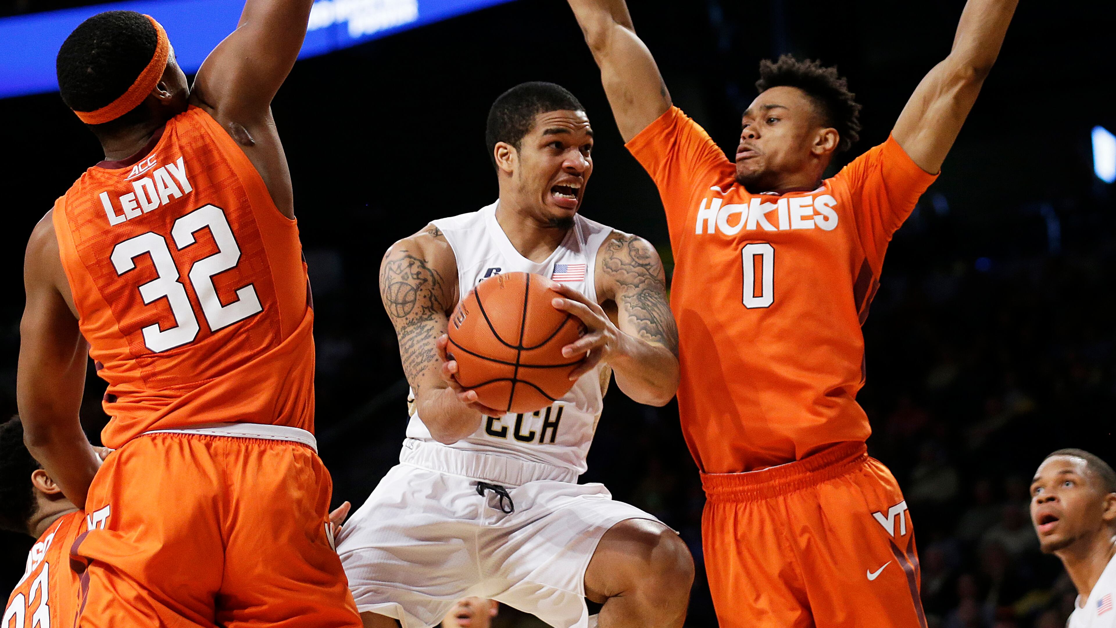 Georgia Tech guard Tadric Jackson scored seven points with two rebounds in 14 minutes of play. (AP Photo/David Goldman)