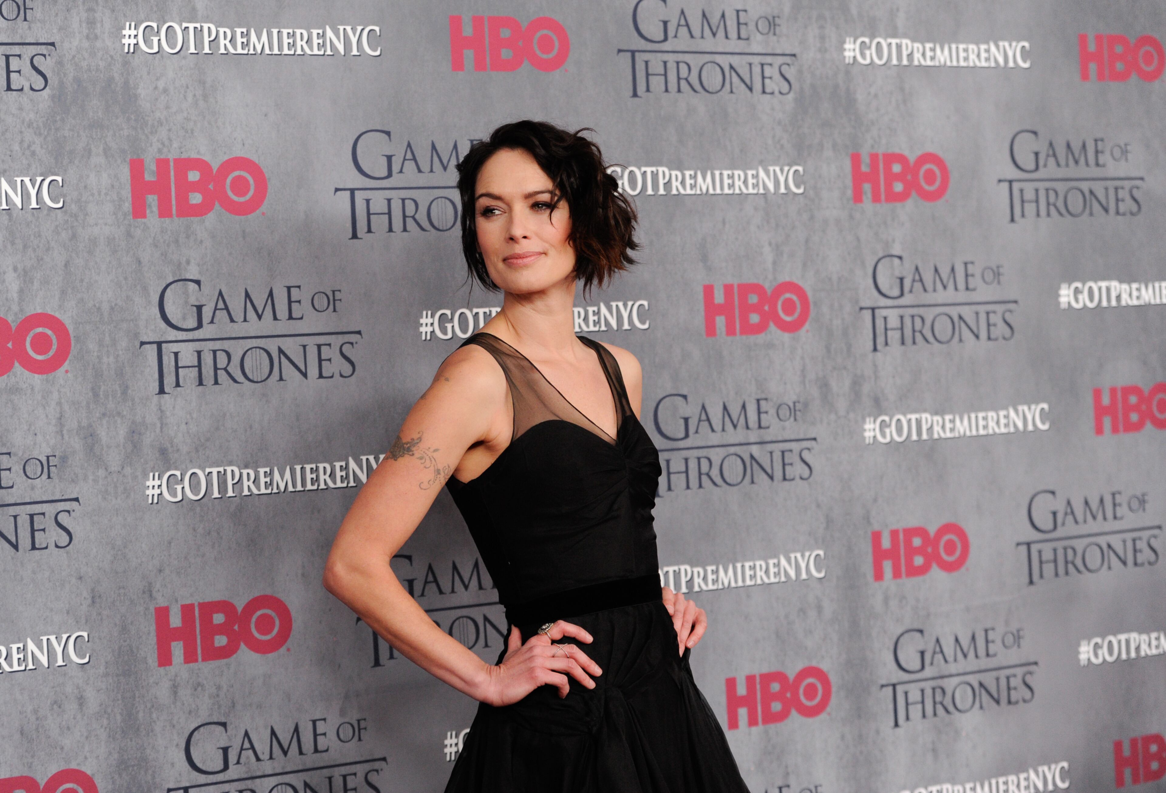 Actress Lena Headey attends HBO's "Game of Thrones" fourth season premiere at Avery Fisher Hall on Tuesday, March 18, 2014 in New York. (Photo by Evan Agostini/Invision/AP)