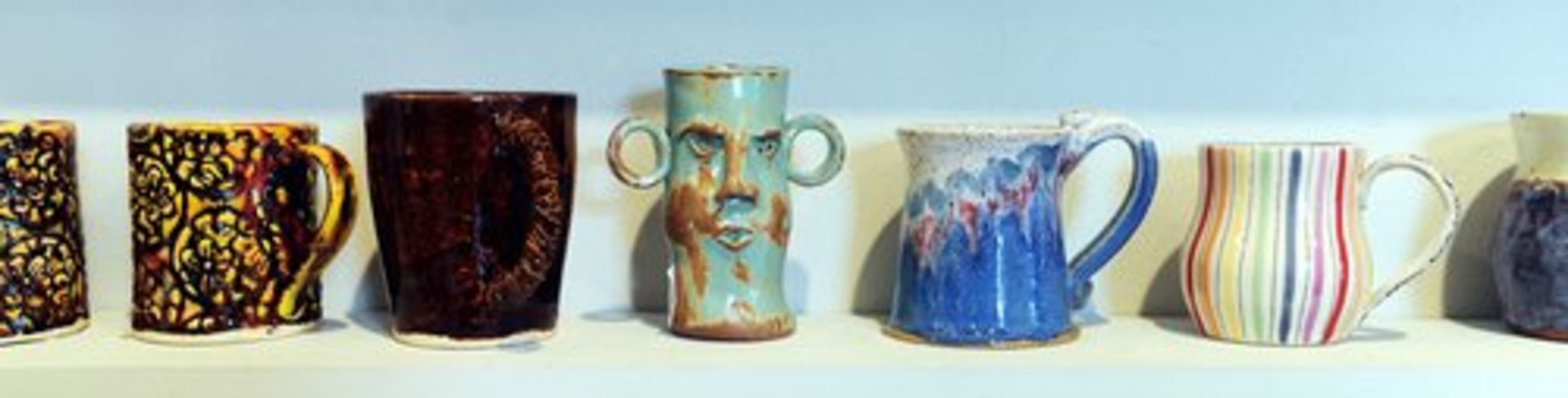 Mugs by various artists, from $16 to $30 at the Holiday Artists Market at the Spruill Center for the Arts in Dunwoody.