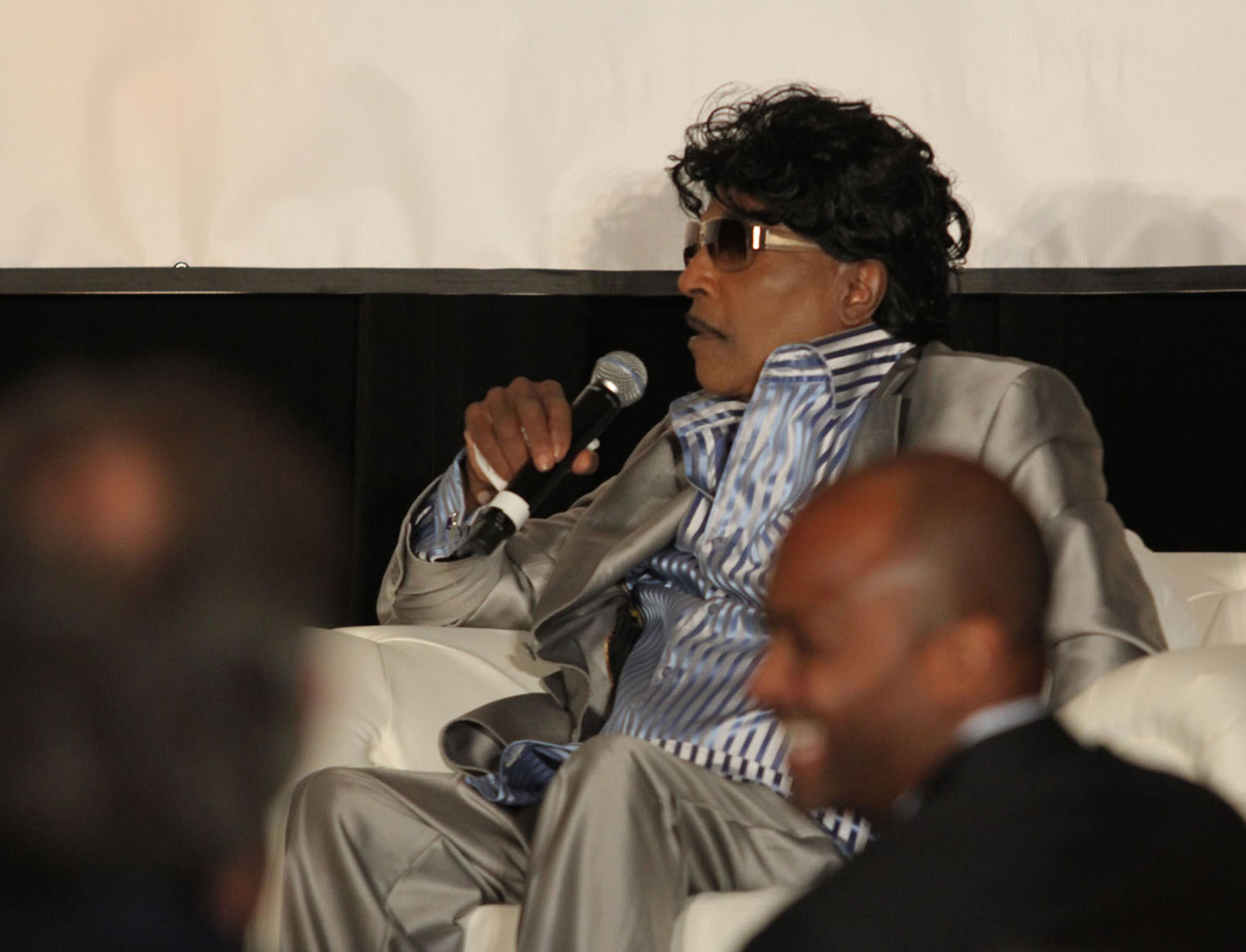 Atlanta singer Cee Lo interviews Little Richard for the debut of The Legacy Lounge presented by The Recording Academy Atlanta Chapter at the W Atlanta Downtown Sunday, Sept. 29, 2013.