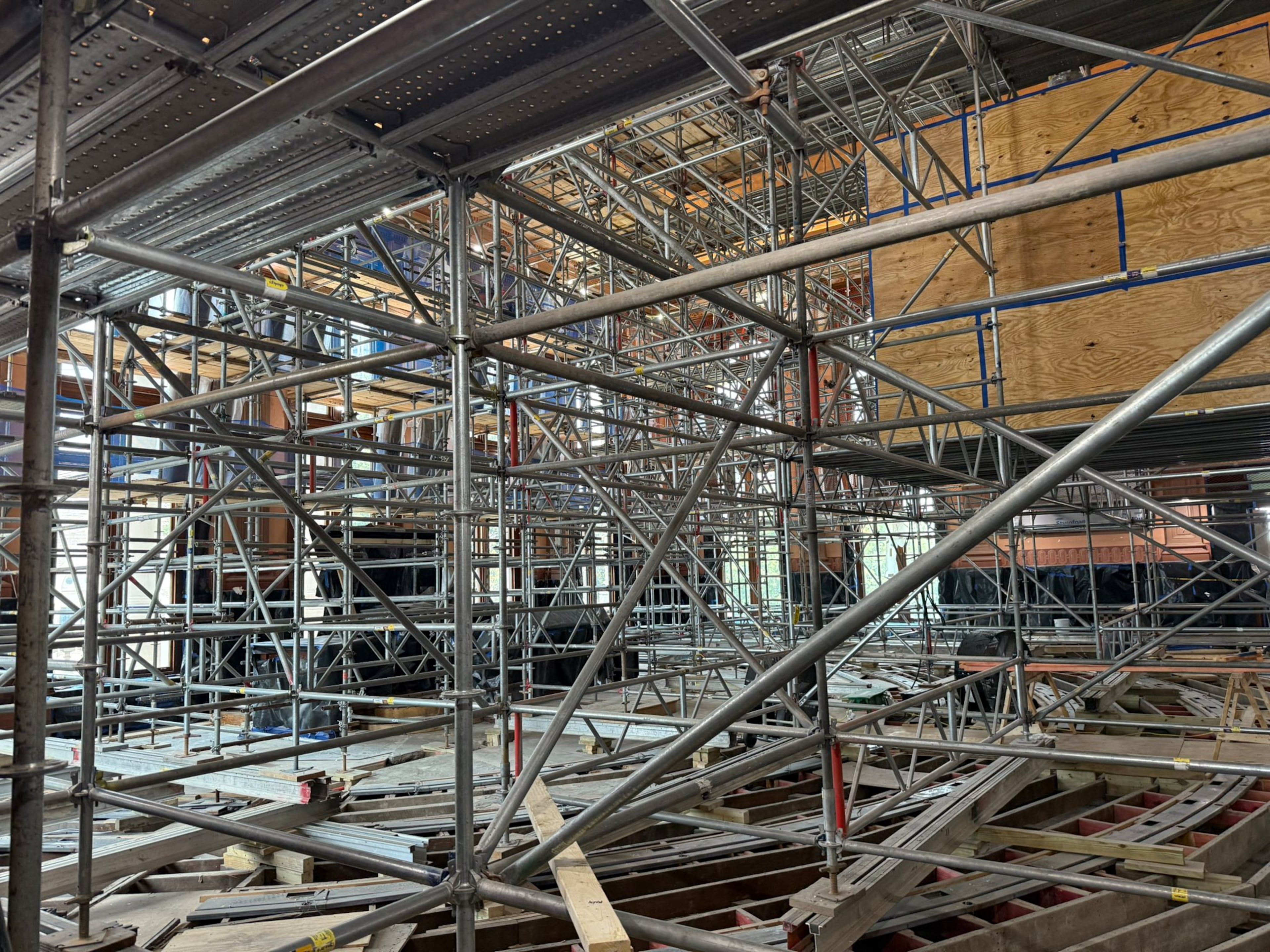 Renovations are underway of the House chambers at the Georgia Capitol in Atlanta.