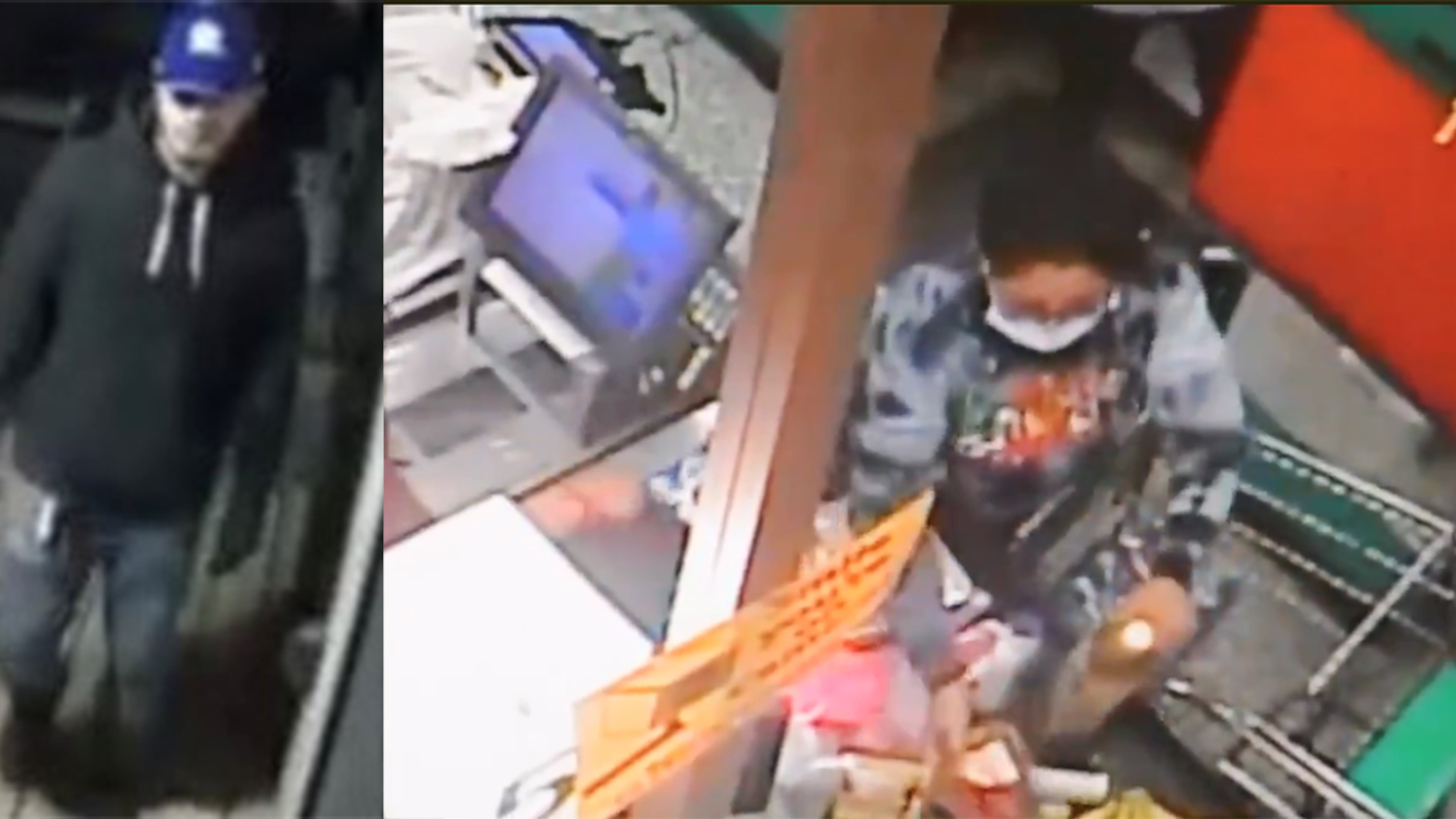 The GBI released photos of two people it says is involved in Rossana Delgado's disappearance and murder, including a fifth suspect (left) and a woman who interacted with Delgado the day of her disappearance.