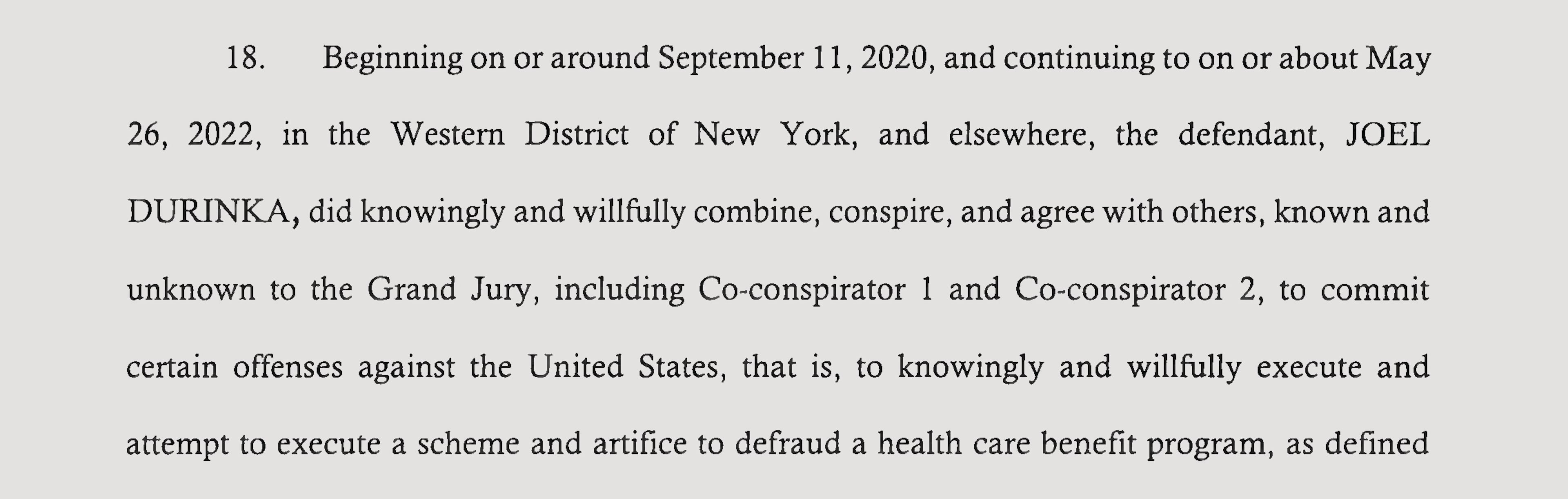 Dr. Joel Durinka, a Buffalo, N.Y., physician, was identified on the website of RegenHaus Medical in Alpharetta as its medical director even after he was named in a federal indictment charging him with Medicare fraud. After the AJC asked questions, the clinic removed him from the website and said it was seeking a replacement. (U.S. Department of Justice)