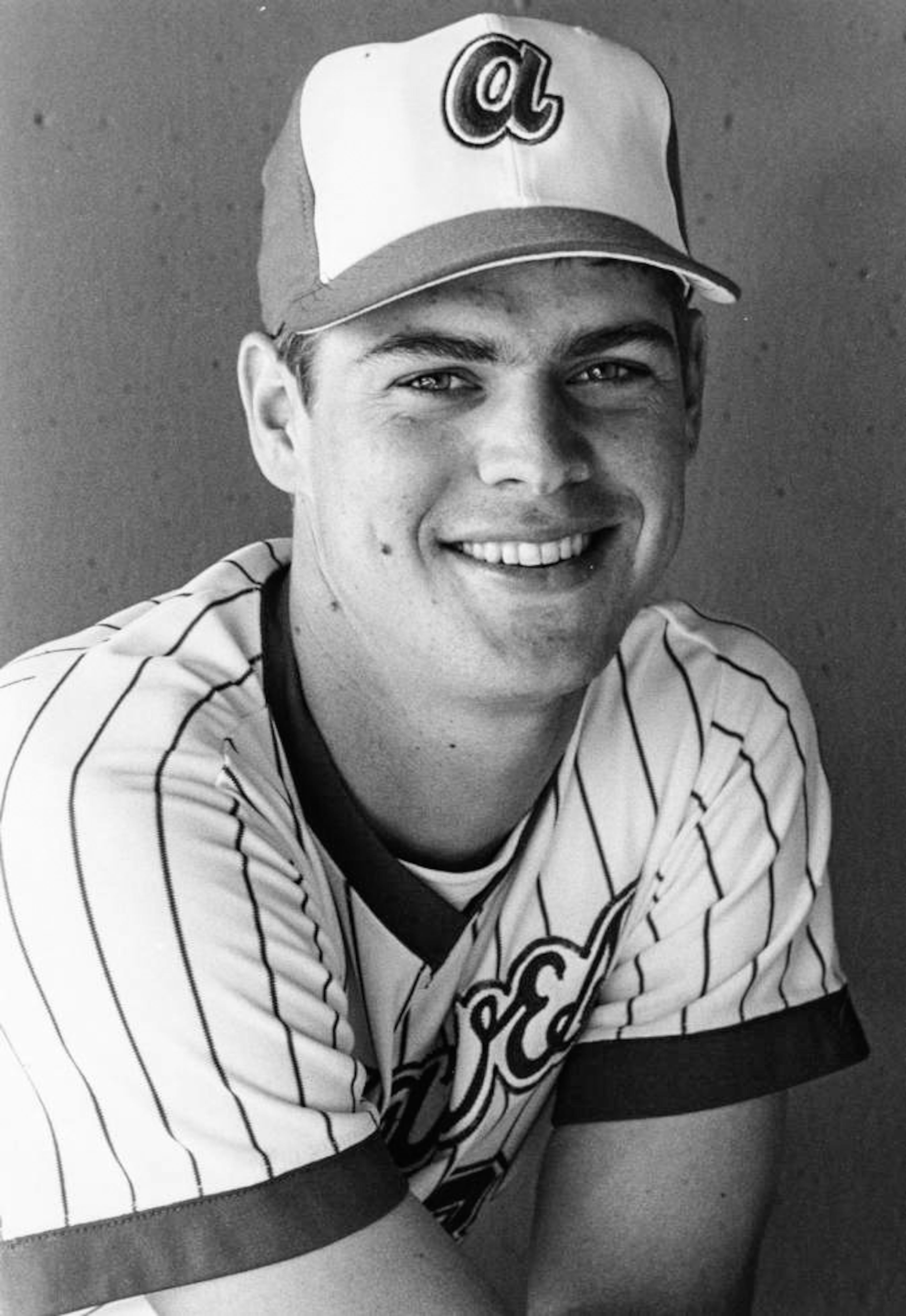 Atlanta Braves' outfielder Dale Murphy posing for a portrait, 1978