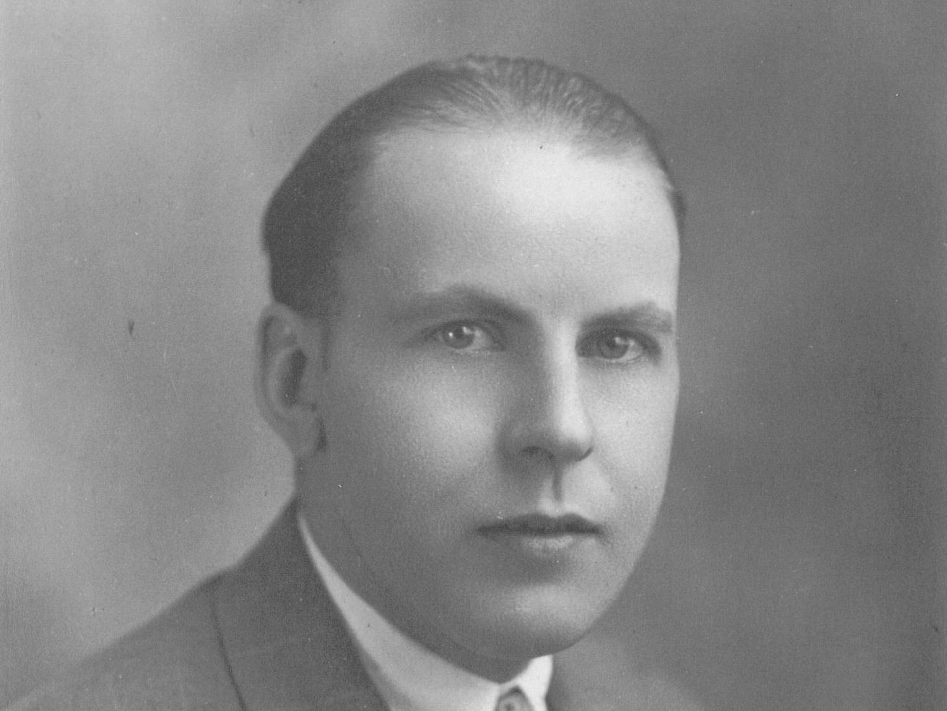 Fred Benning served as mayor of Neligh, Nebraska. This photo is displayed in Neligh's City Council chambers. Courtesy of the City of Neligh