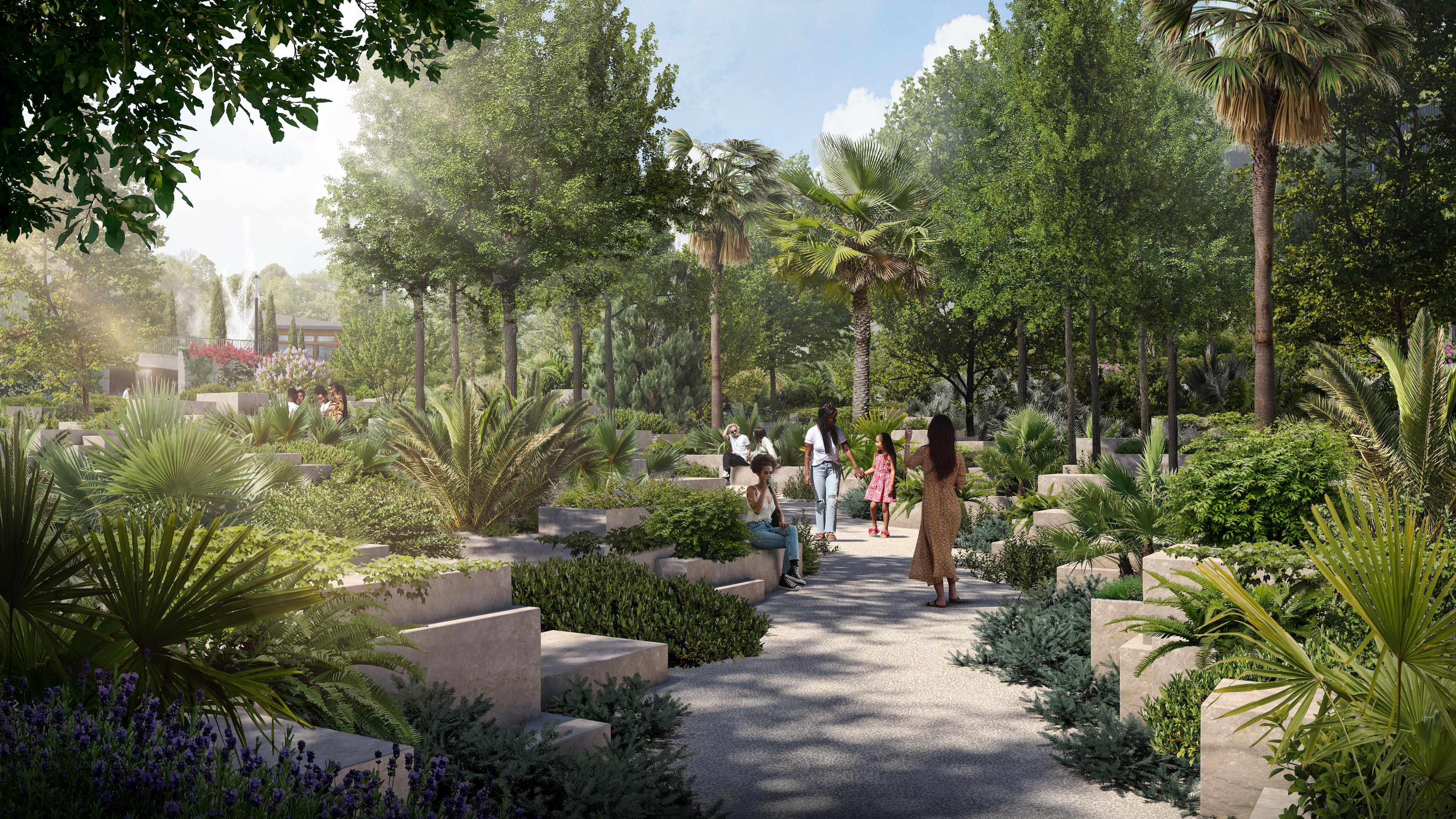 This is a rendering of the $160 million expansion to the Atlanta Botanical Garden, which will connect it directly to the Atlanta Beltline. (Courtesy of Hoerr Schaudt Landscape Architects)
