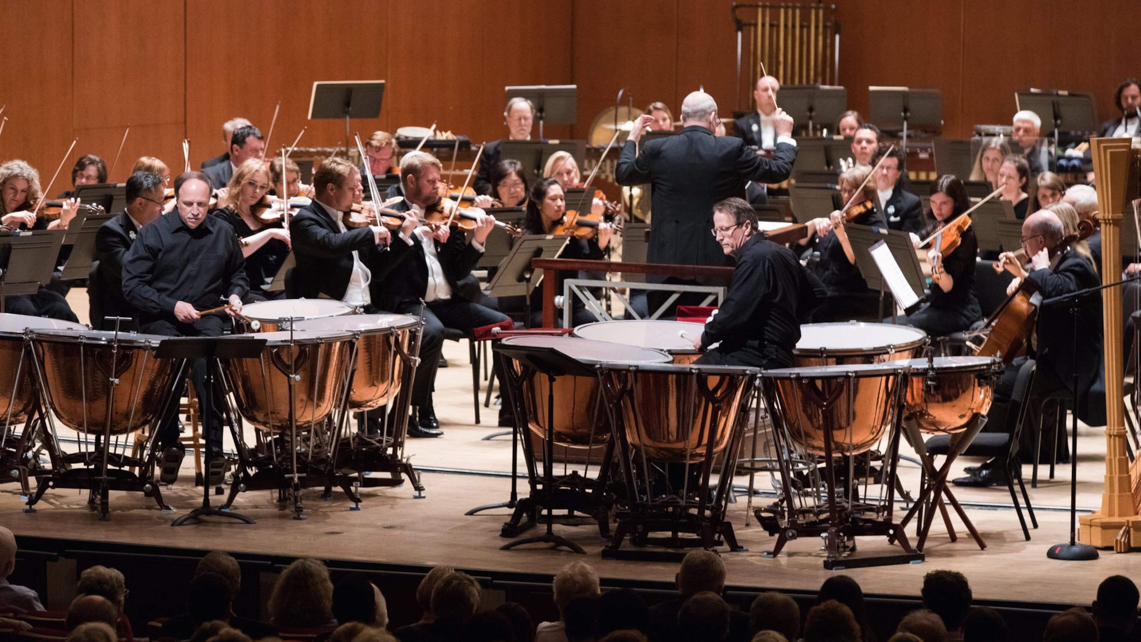 Mark and Paul Yancich perform James Oliverio’s double timpani concerto with the Atlanta Symphony Orchestra. CONTRIBUTED BY JEFF ROTHMAN