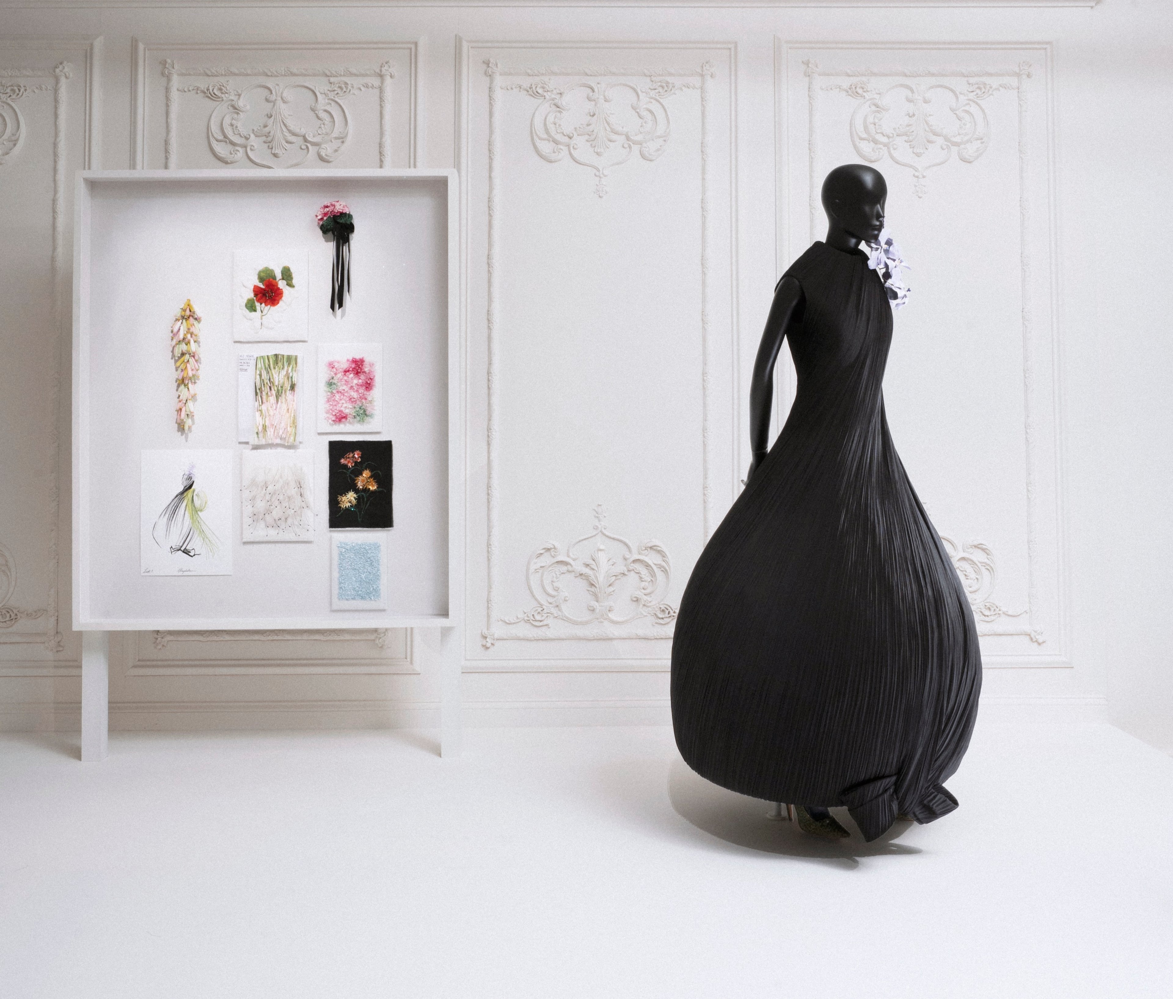 A dress inspired by artist Magdalene Odundo's vases and designed by current Dior creative director Jonathan Anderson.
(Courtesy of SCAD FASH Museum of Fashion + Film)