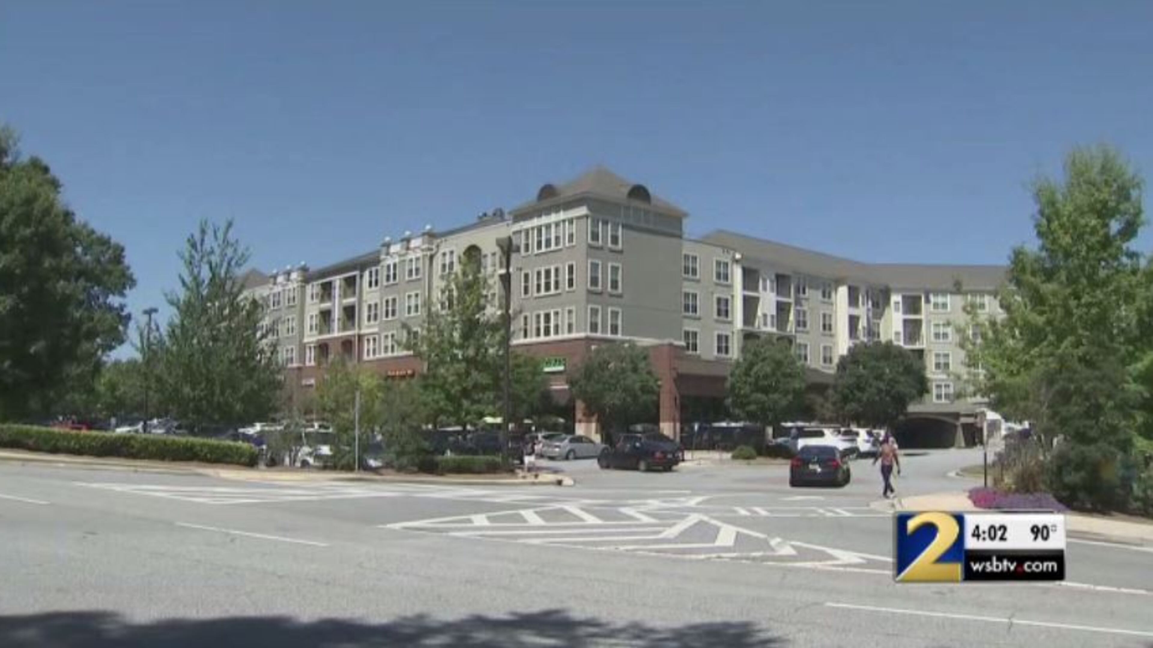 The robbery took place at these apartments off Glenridge Drive in Sandy Springs.
