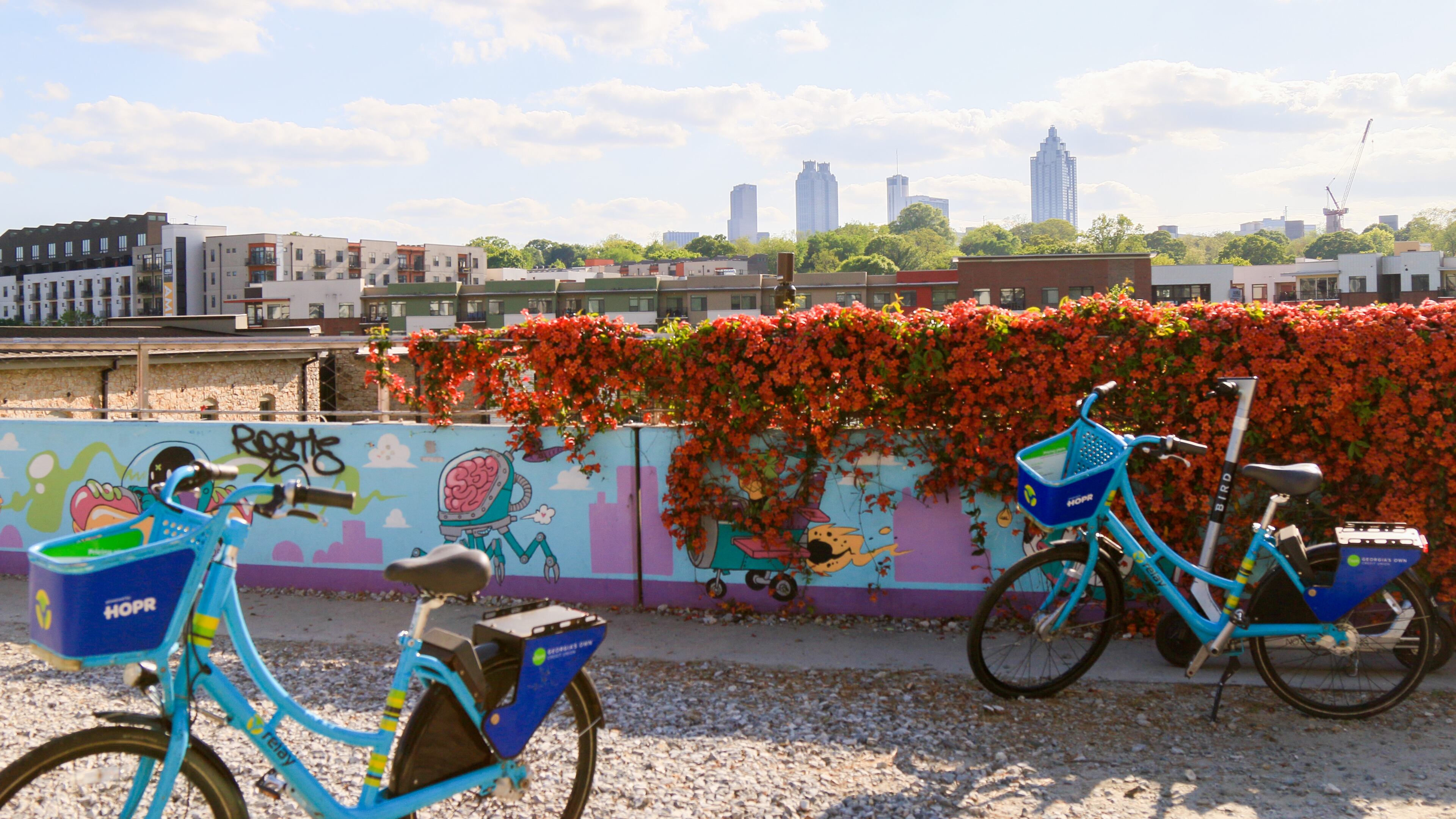 Atlanta Beltline North Ave Bridge in Old Fourth Ward