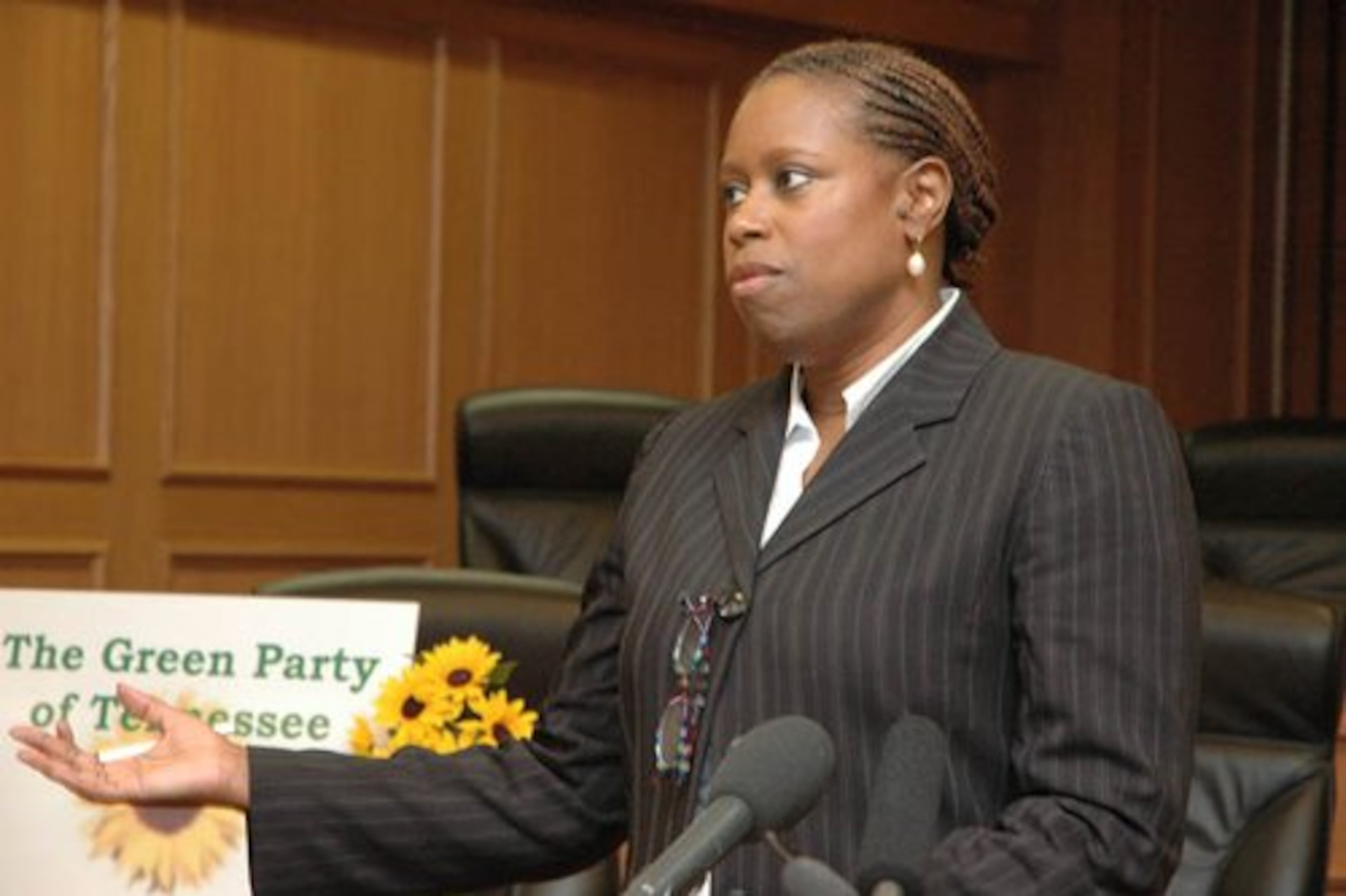 McKinney, who served 12 years in Congress between 1992 and 2006, now lives in California.