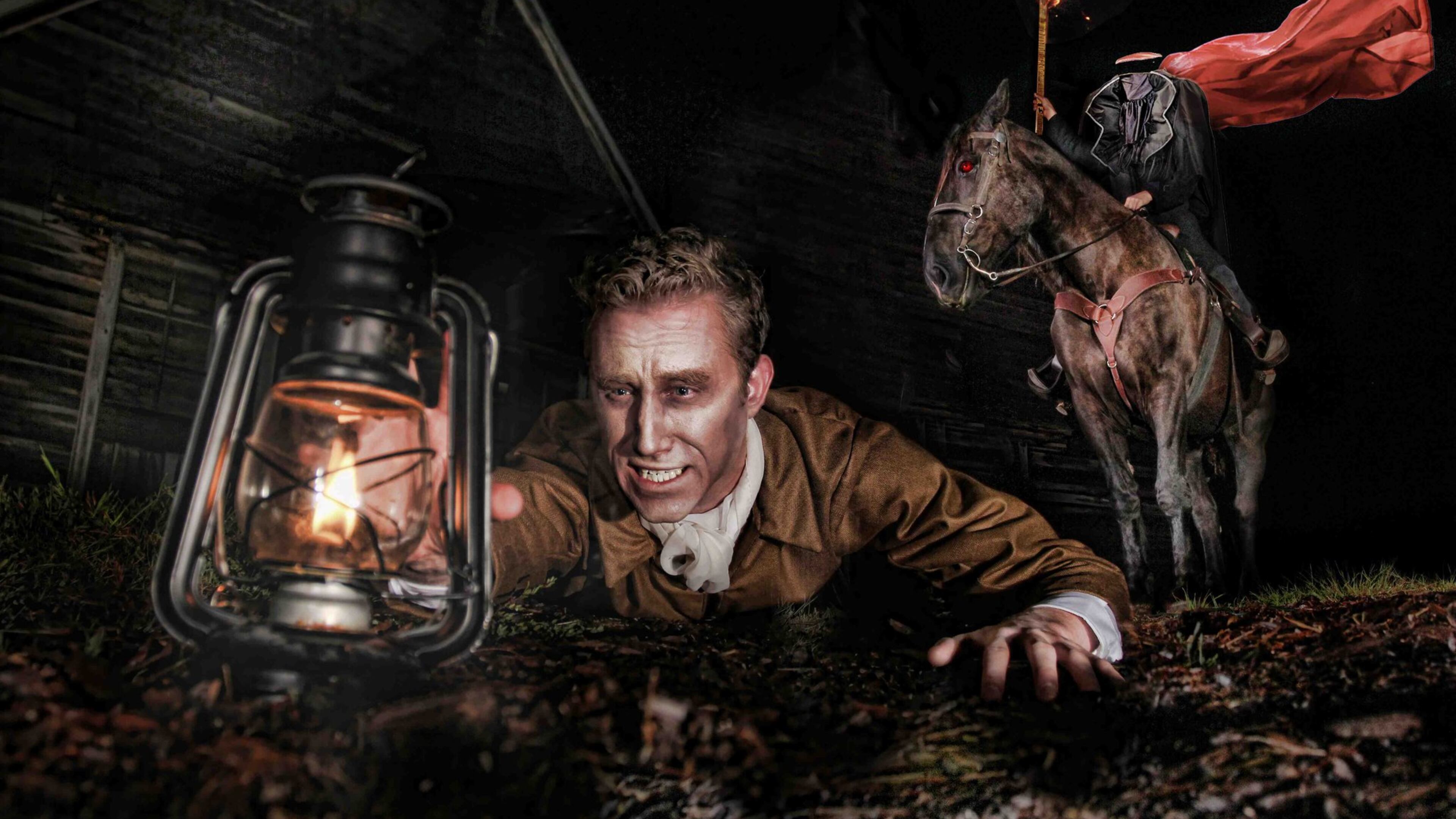The Serenbe Playhouse brings back the timeless Washington Irving tale of the headless horseman in “Sleepy Hollow Experience.” CONTRIBUTED: SERENBE PLAYHOUSE