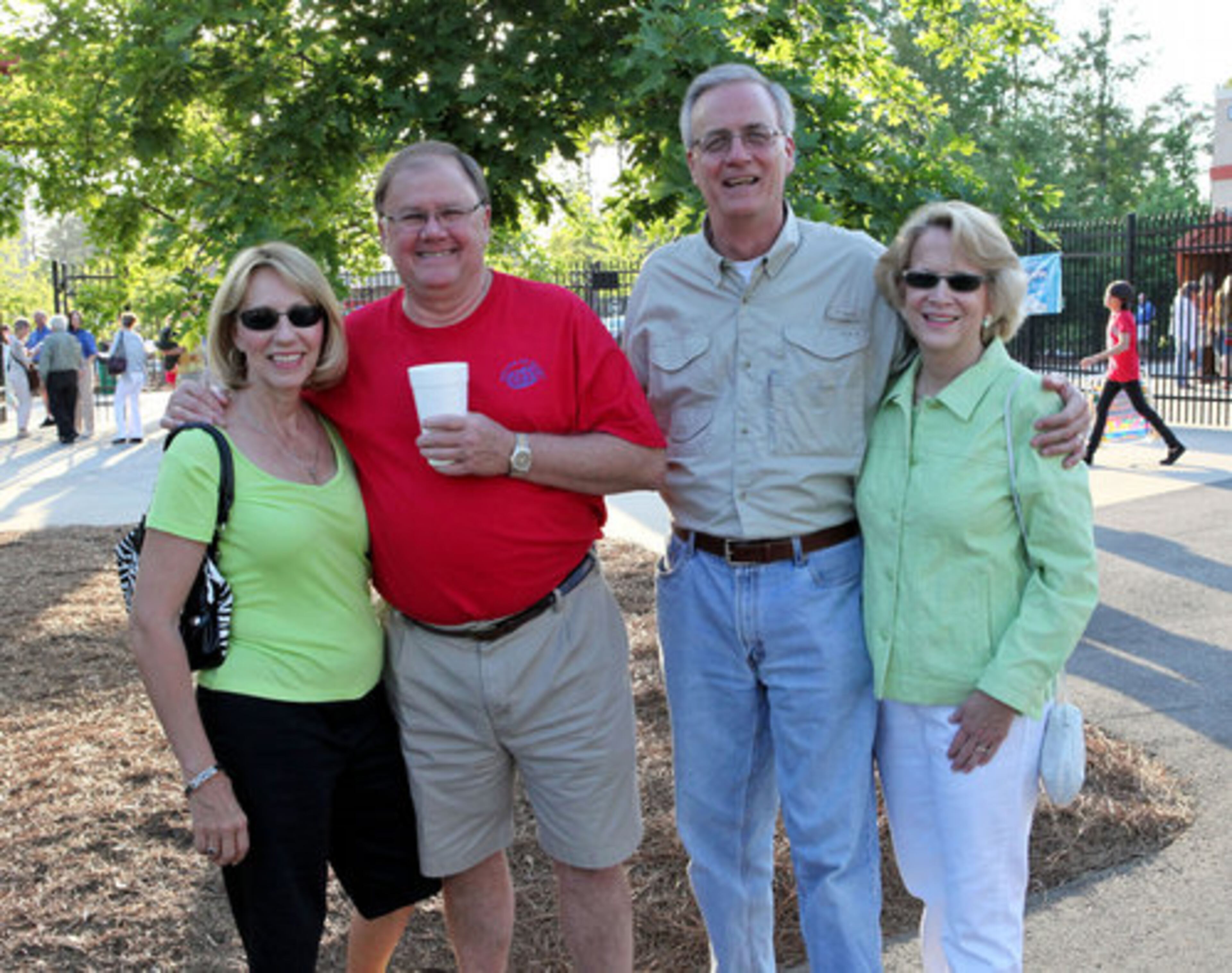 Laura Herring (from left), Ray Williams, and Bill and Jennifer Brannan drove in from Columbus to catch the show.