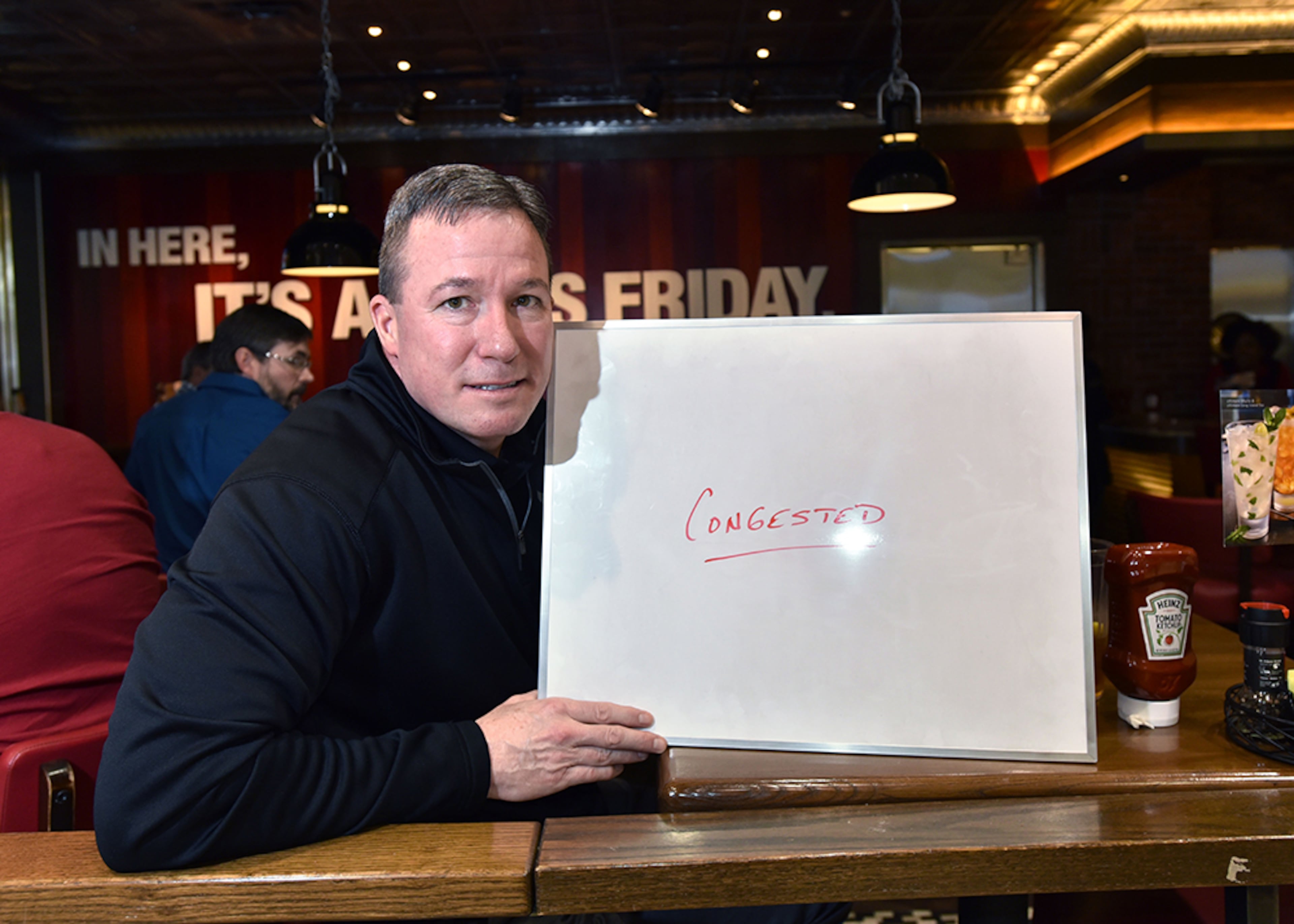 Don MacKenzie, from New Jersey, finds the airport "Congested." (HYOSUB SHIN / hshin@ajc.com)