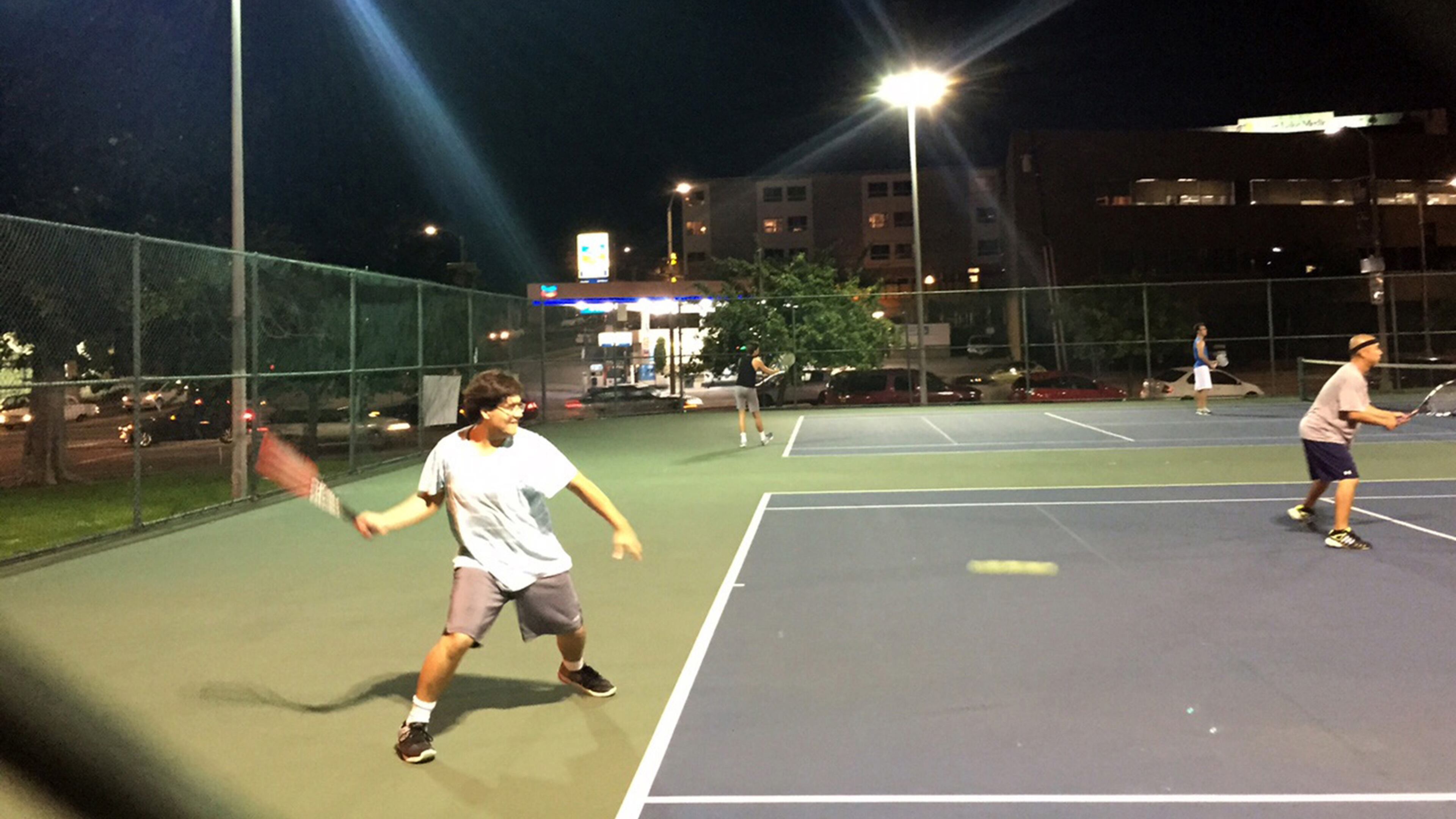 Public tennis courts in Echo Park, Calif. A new study found that among amateur athletes, tennis players had the best odds of staving off premature death. (Steve Lopez/Los Angeles Times/TNS)