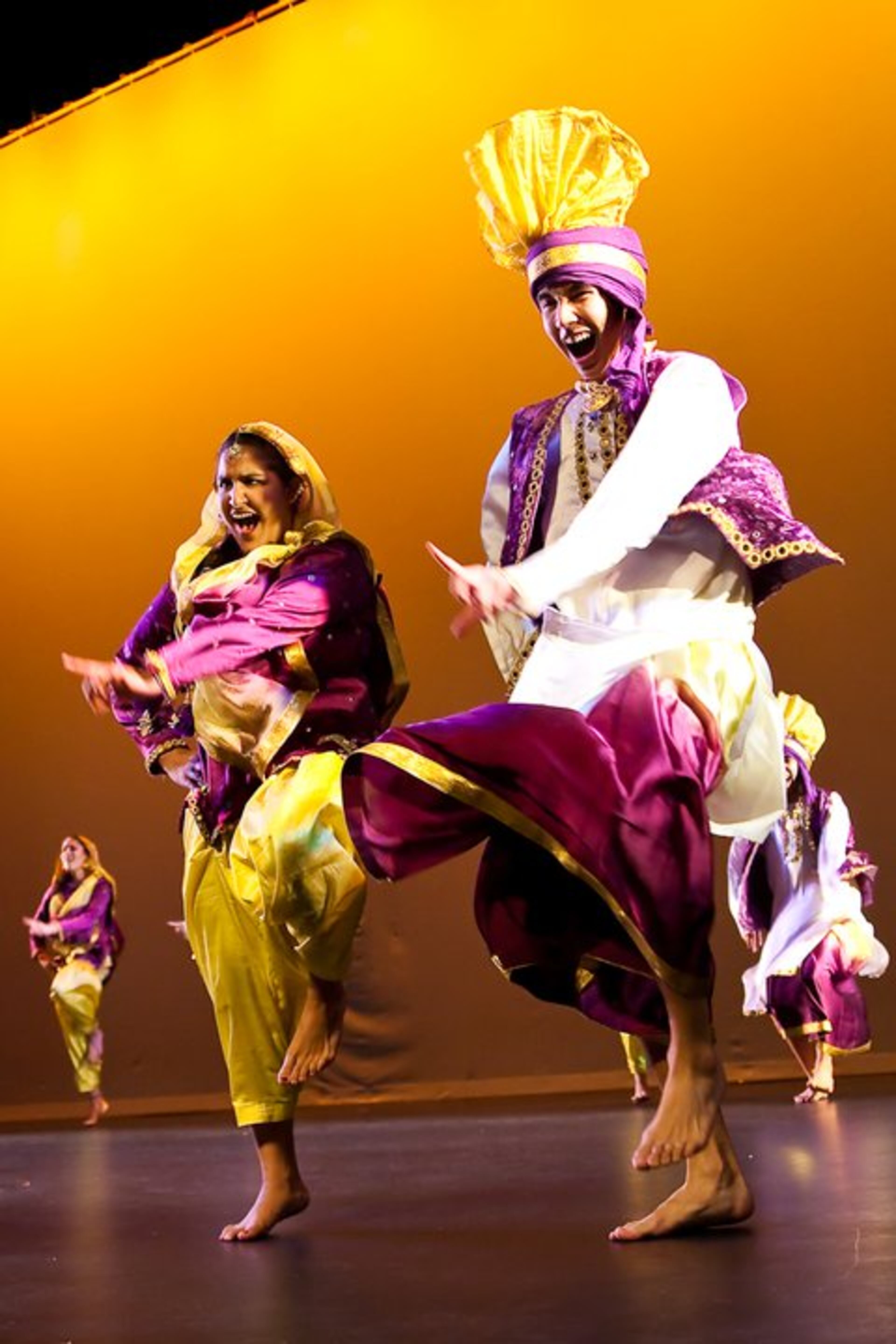 Victor relished Indian culture and dancing with Emory's Karma Bhangra team. Here he dances during his freshman year in fall 2010. PHOTO COURTESY OF SARAH NUNLEY