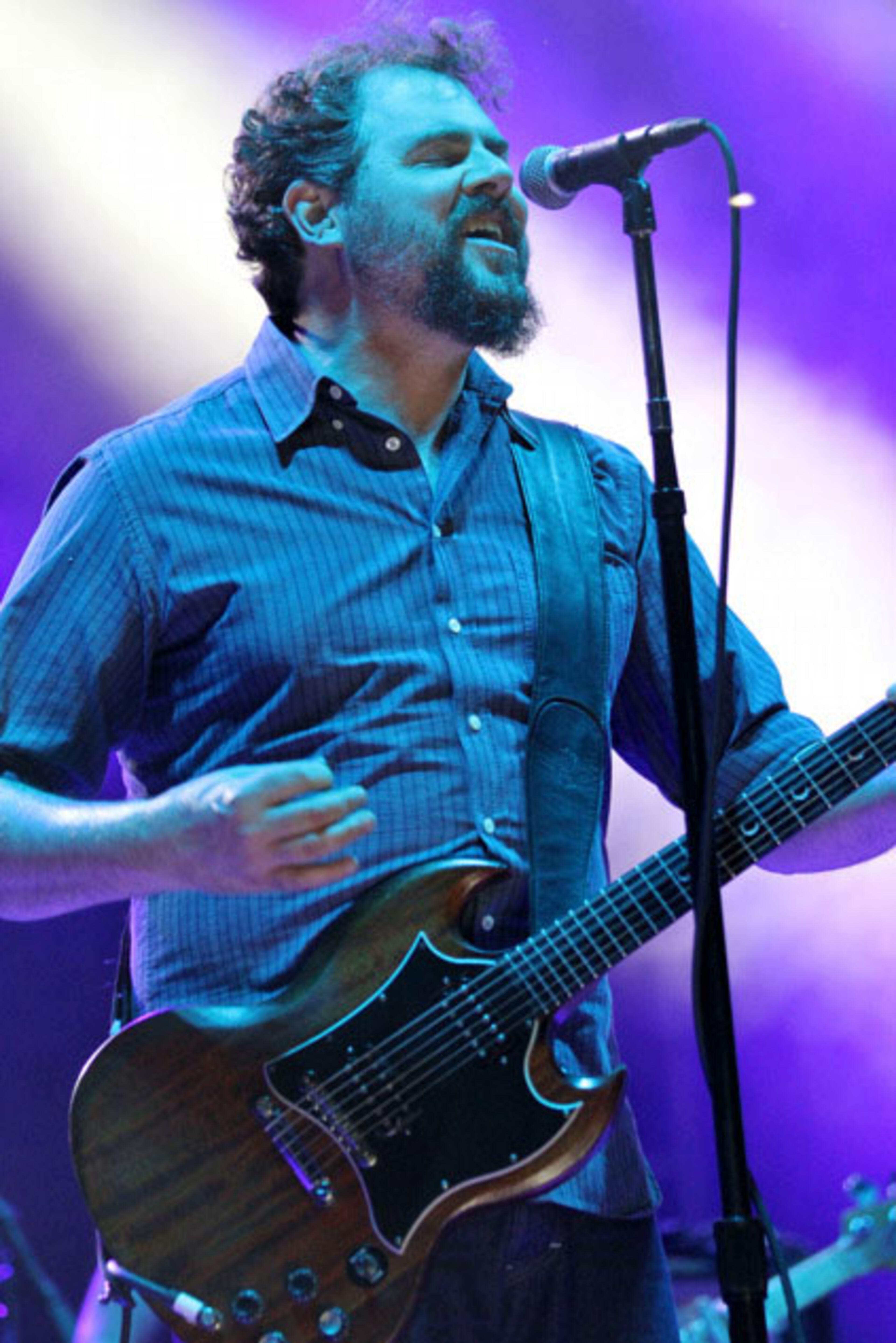 Patterson Hood of the Drive-By Truckers performs on stage. The Drive-By Truckers and Shovels & Rope headlined the second day of the Candler Park Music and Food Festival in Atlanta on Saturday, May 30, 2015 with a capacity crowd in excess of 15,000. Robb D. Cohen/RobbsPhotos.com