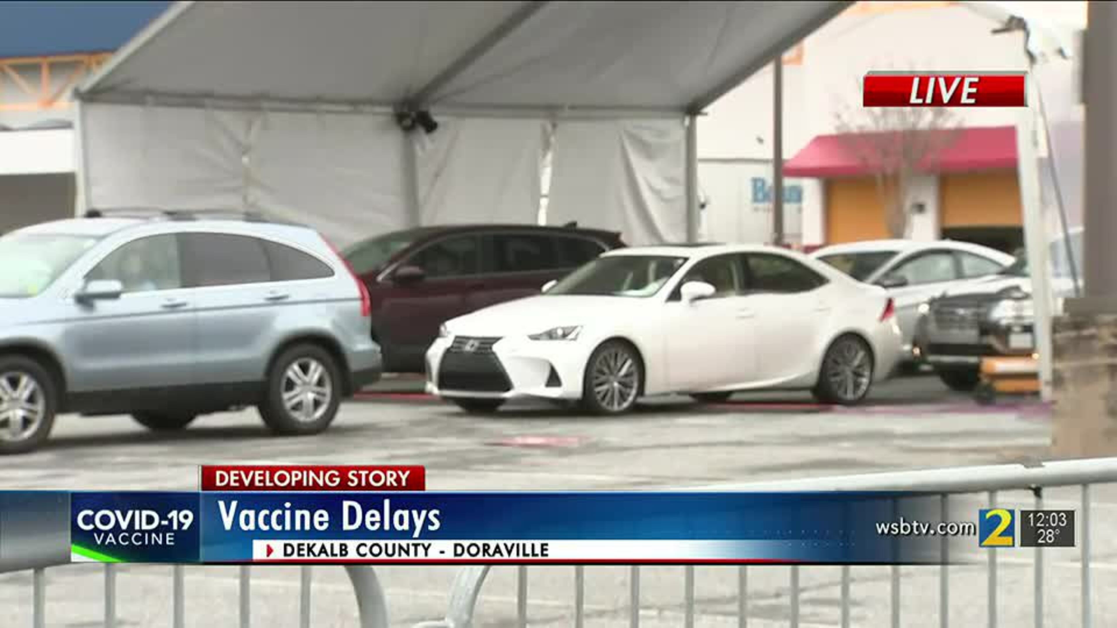 Several counties open vaccination sites late due to winter weather