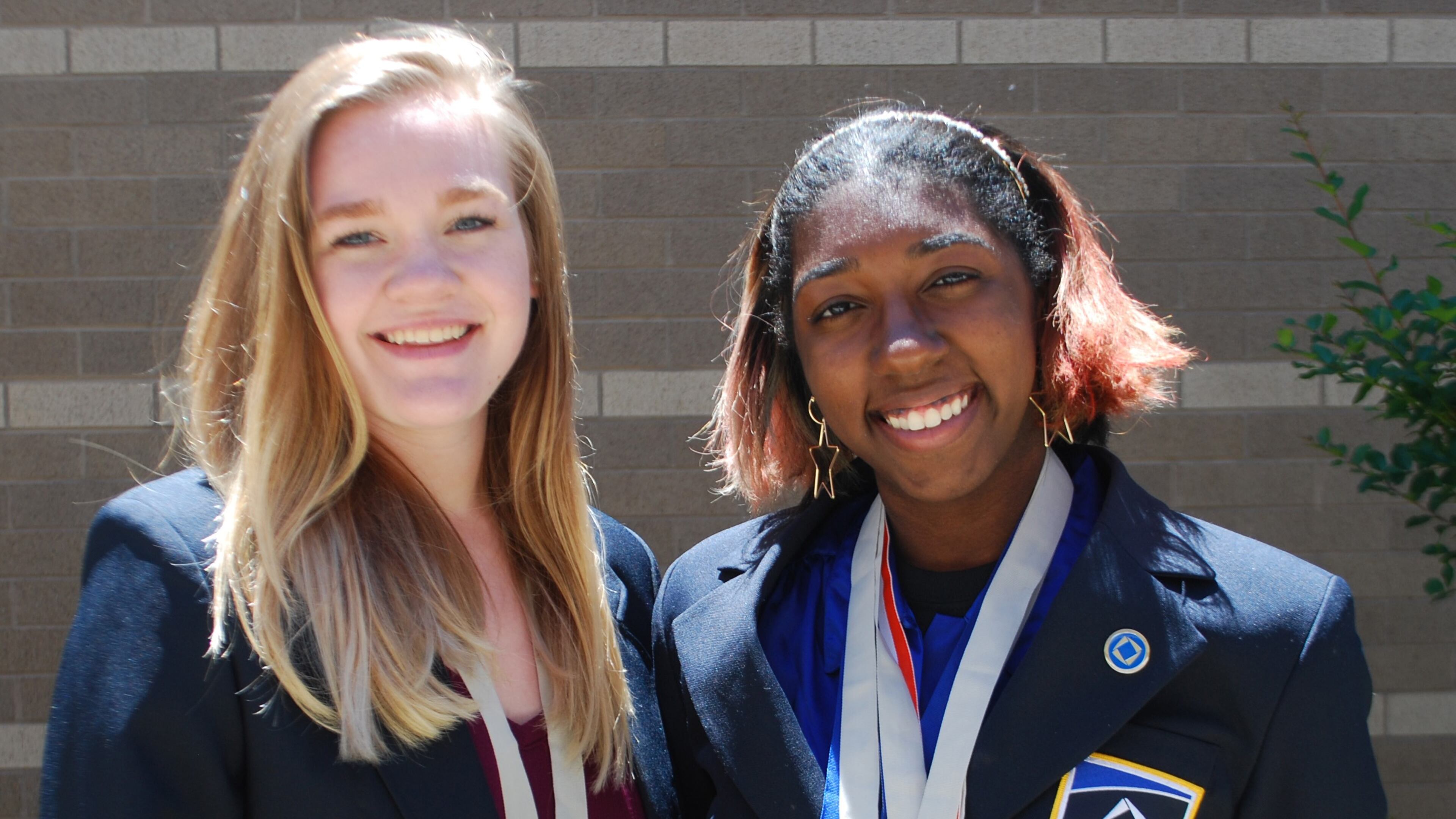 Megan Brubaker (left) and Dymond Moore.