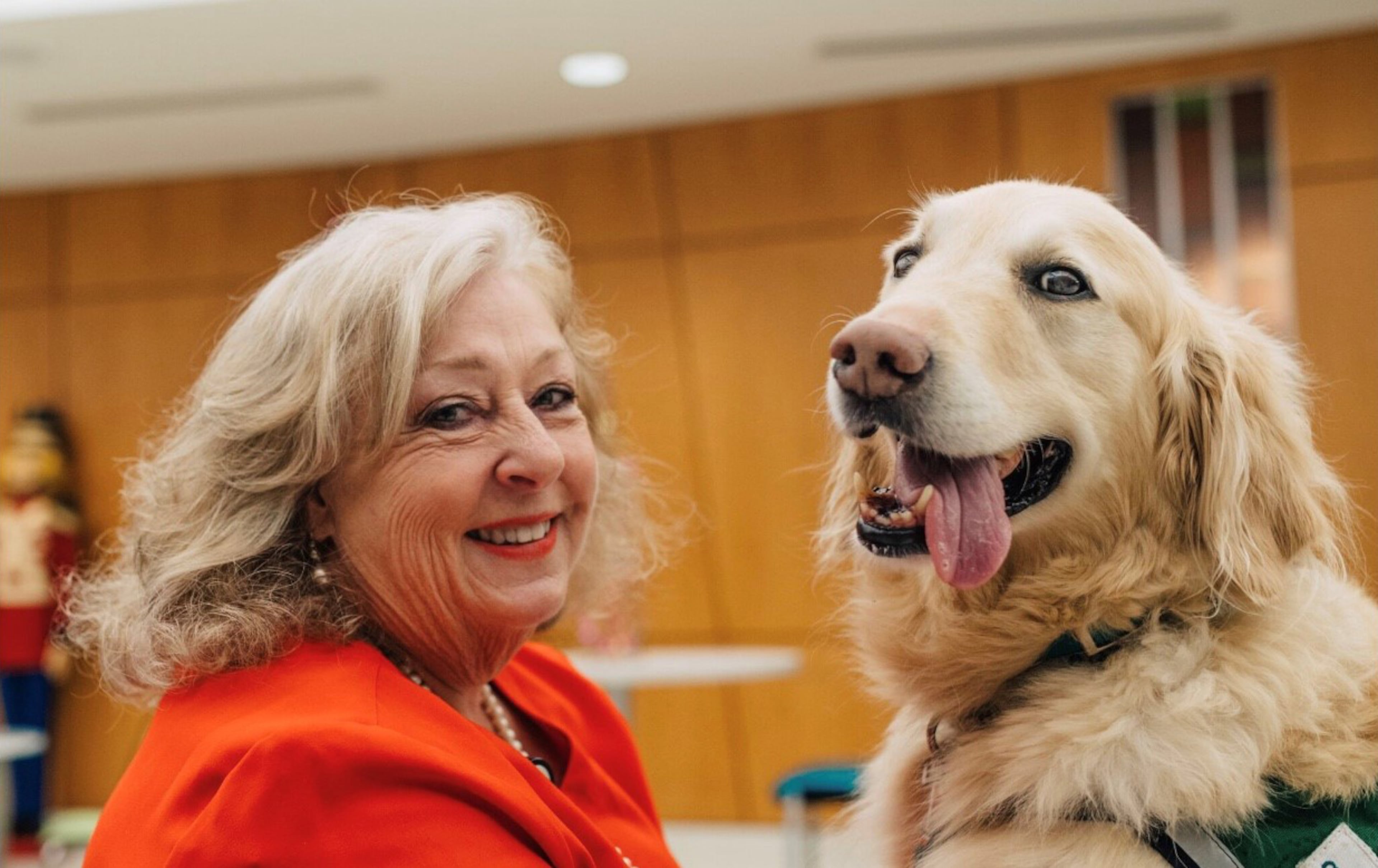 Casper's handler Lisa Kinsel, volunteer services manager at Children’s Scottish Rite, founded the Canines For Kids Program with Casper, among the first of its kind in the country. (Contributed)