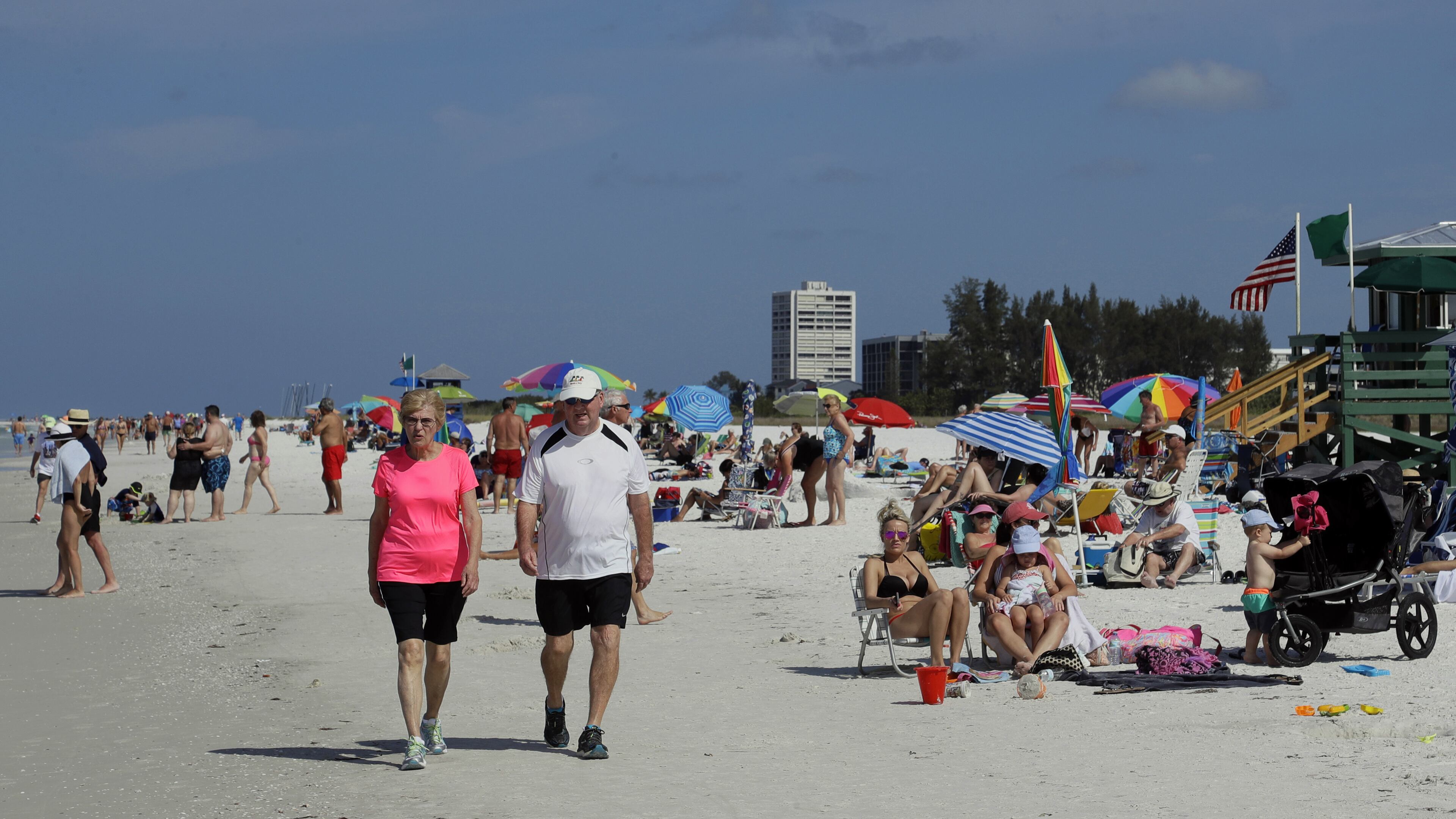 This May 18, 2017 photo shows Siesta Beach on Siesta Key in Sarasota, Fla. Siesta Beach is No. 1 on the list of best beaches for the summer of 2017 compiled by Stephen Leatherman, also known as Dr. Beach, a professor at Florida International University. (AP Photo/Chris O'Meara)