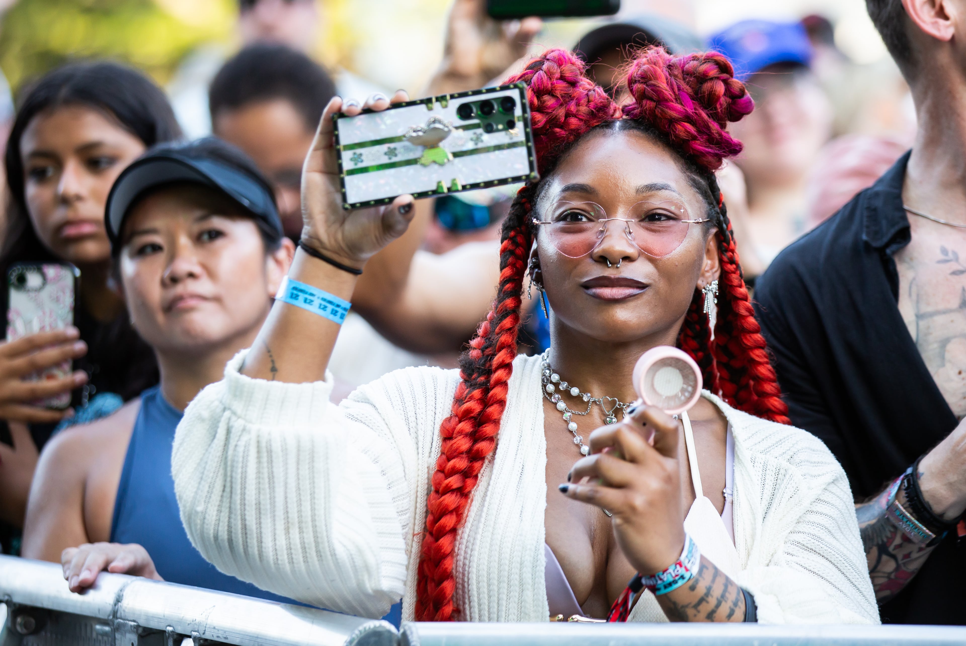 Bone Thugs-N-Harmony took the Ponce de Leon stage on Sunday afternoon, Sept. 20, 2026, in Atlanta on the final day of the Shaky Knees three-day music festival. (Ryan Fleisher for the AJC)