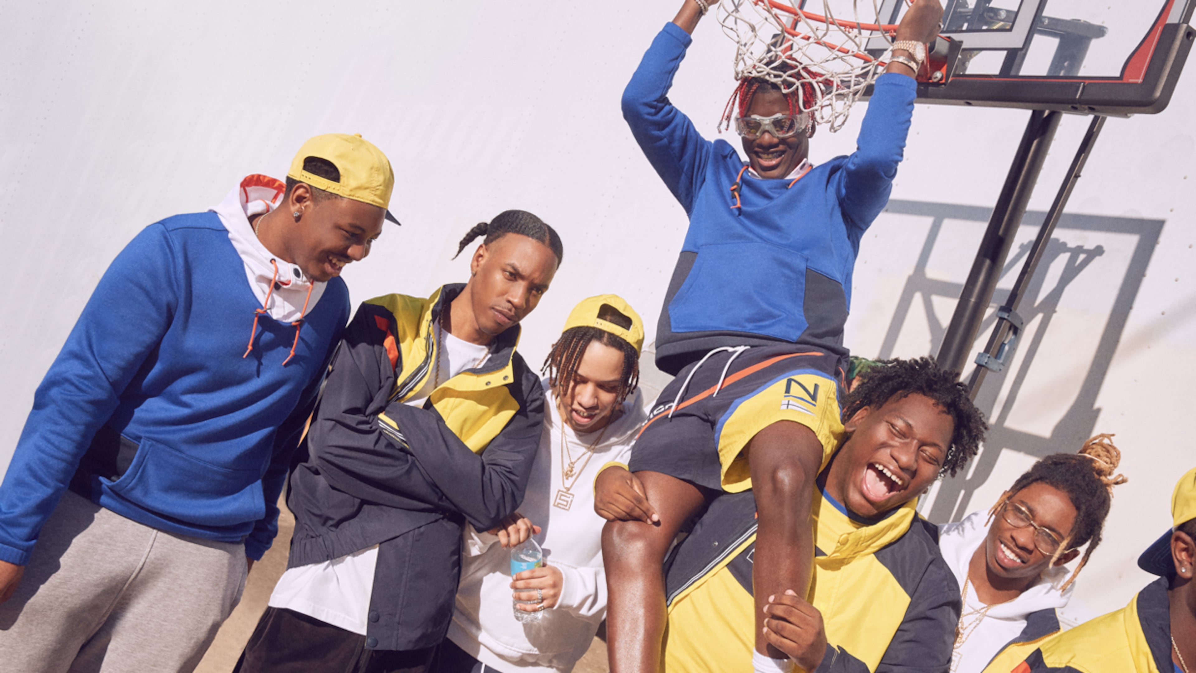 Lil Yachty and his Sailing Crew in the Atlanta-shot campaign for a new Nautica and Urban Outfitters collection.