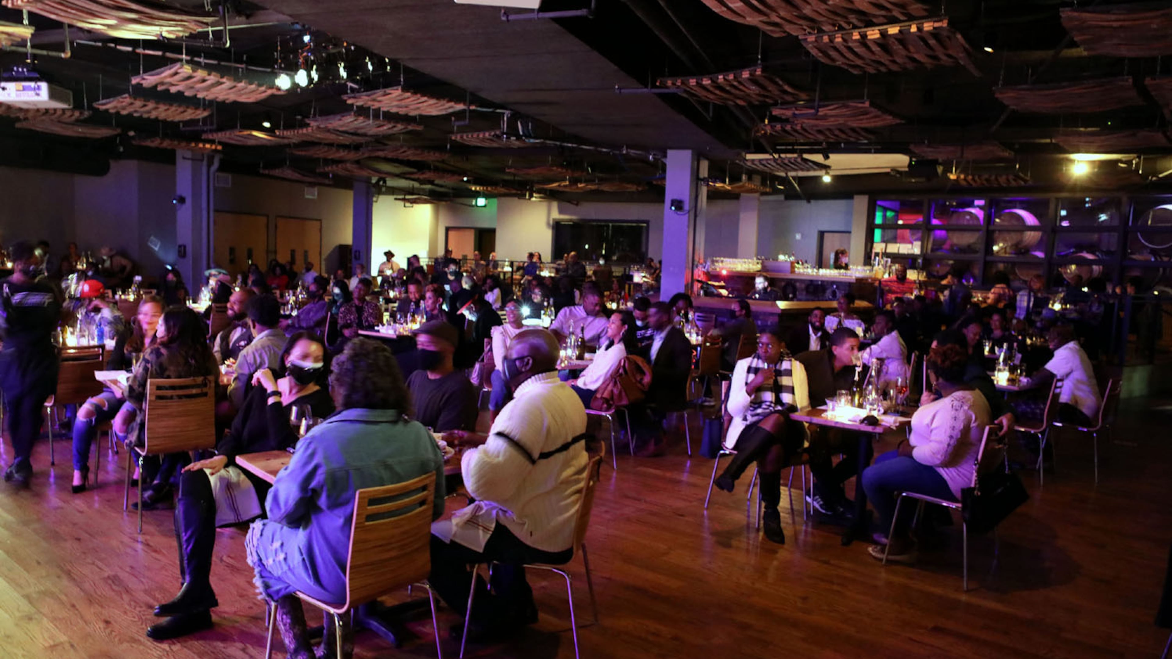 Grammy winner Chrisette Michele played the first of two sold out concerts at the City Winery on Sunday, December 13, 2020.
Robb Cohen for the Atlanta Journal-Constitution