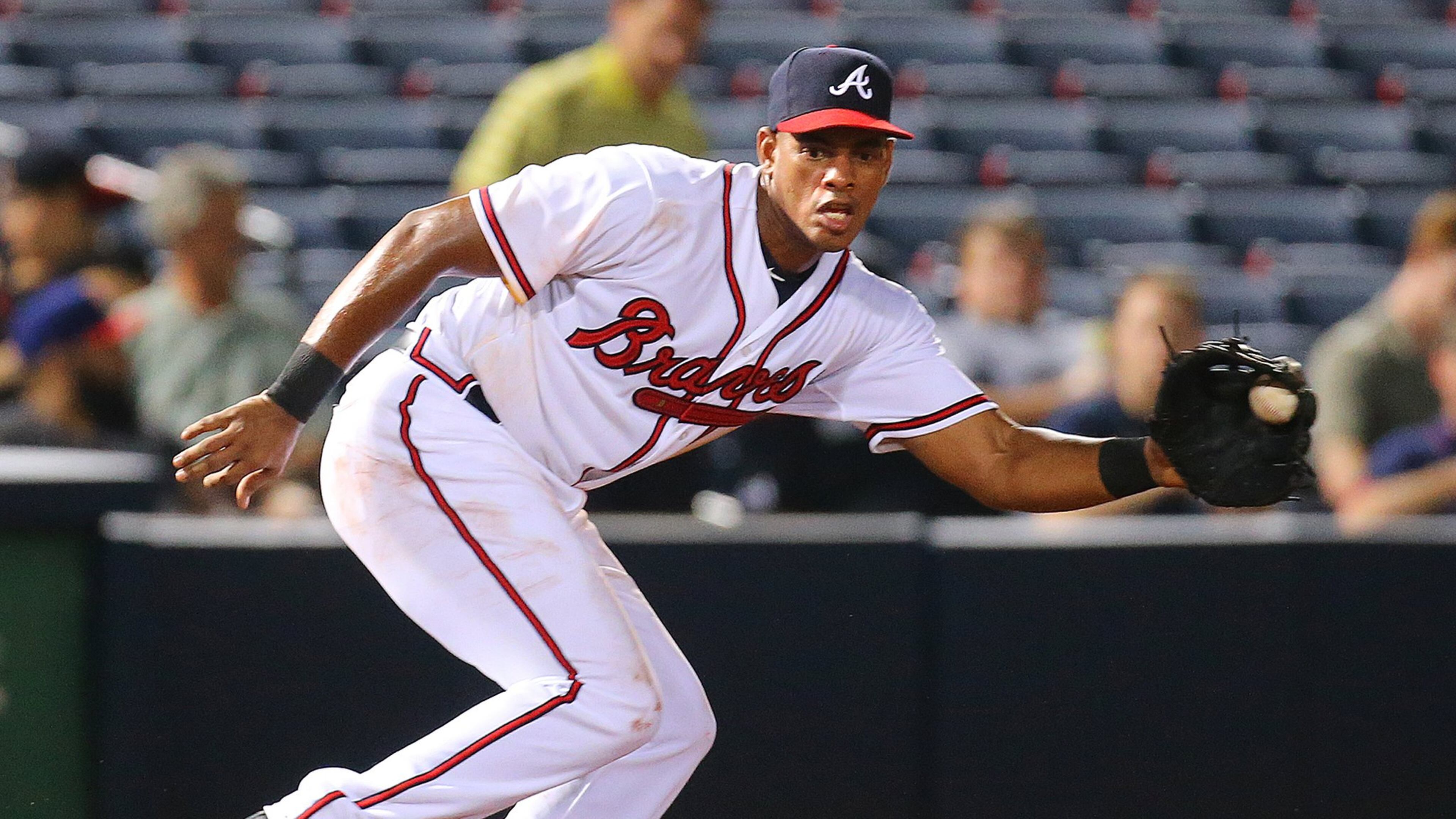The Braves will have 30-year-old Cuban rookie Hector Olivera fields play six weeks of winter ball in Puerto Rico, where they’ll have have Braves minor league infield instructor Luis Lopez on the coaching staff for Olivera’s Caguas team. (Curtis Compton / ccompton@ajc.com)