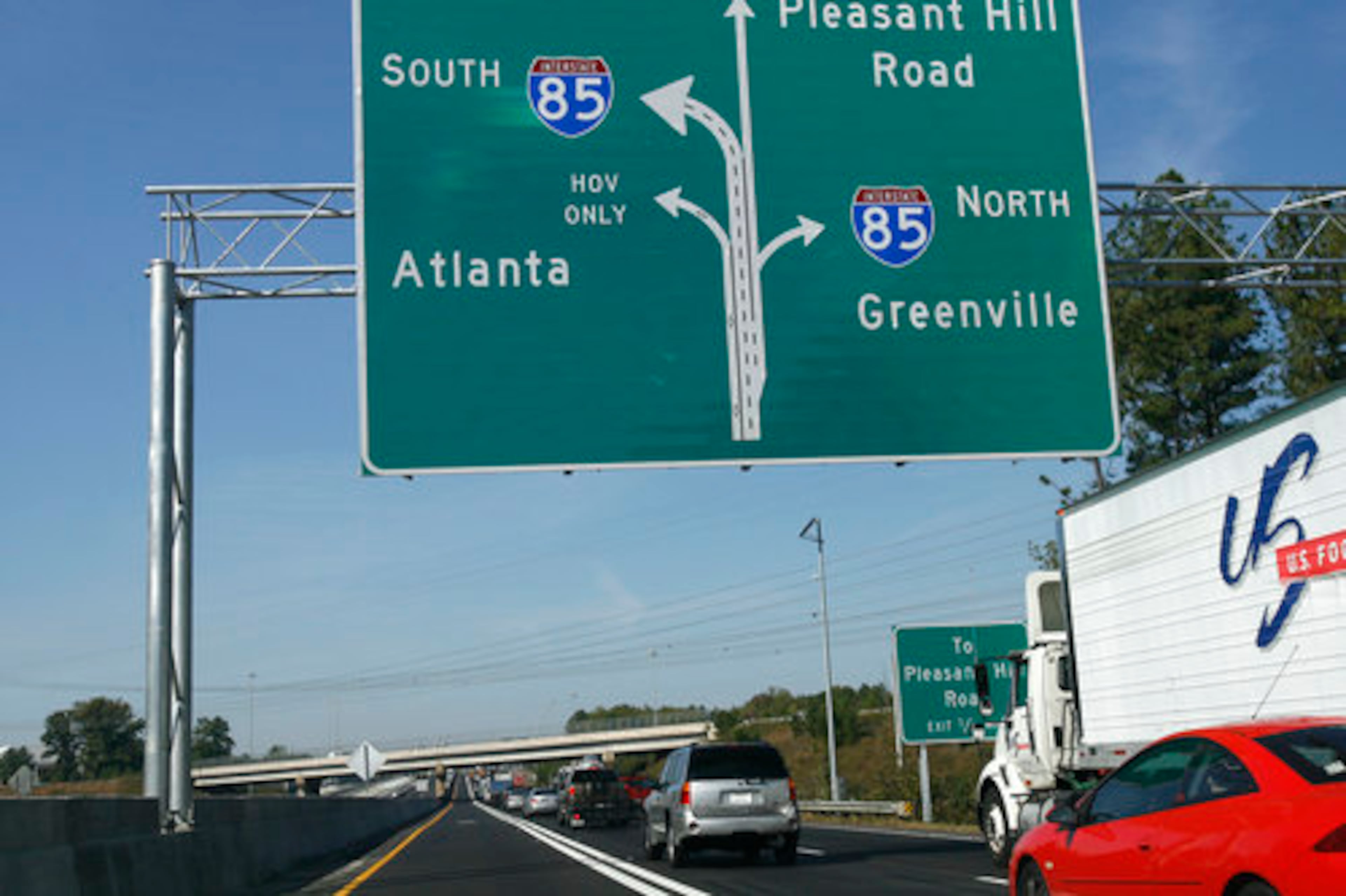 Construction on I-85 at Ga 316 in Gwinnett County will be finished next week -- more than two months ahead of schedule.
