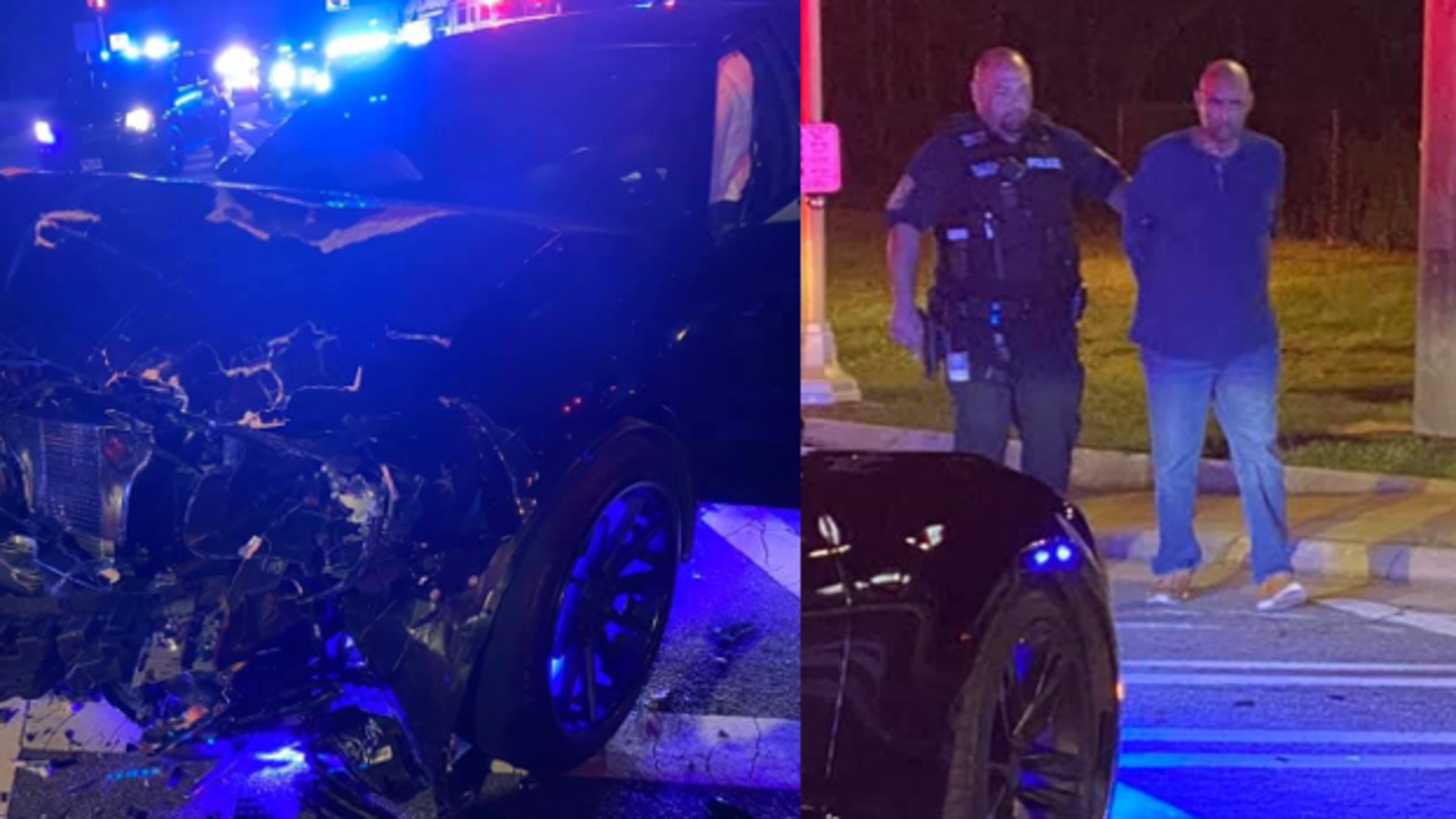 A suspected DUI driver hit Clayton County Sheriff Victor Hill's patrol car Friday night, the sheriff said in a Facebook post.