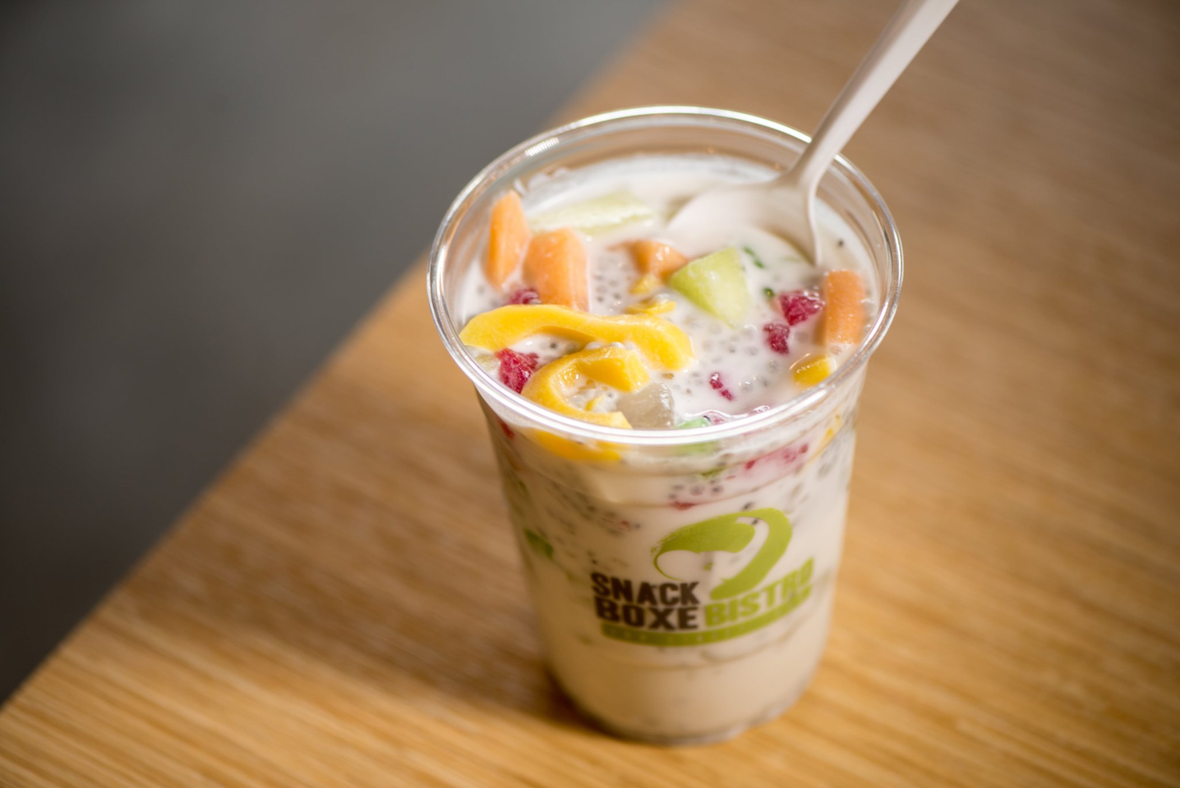 Nam Van dessert with iced coconut milk, fruit and jelly. Photo credit- Mia Yakel.