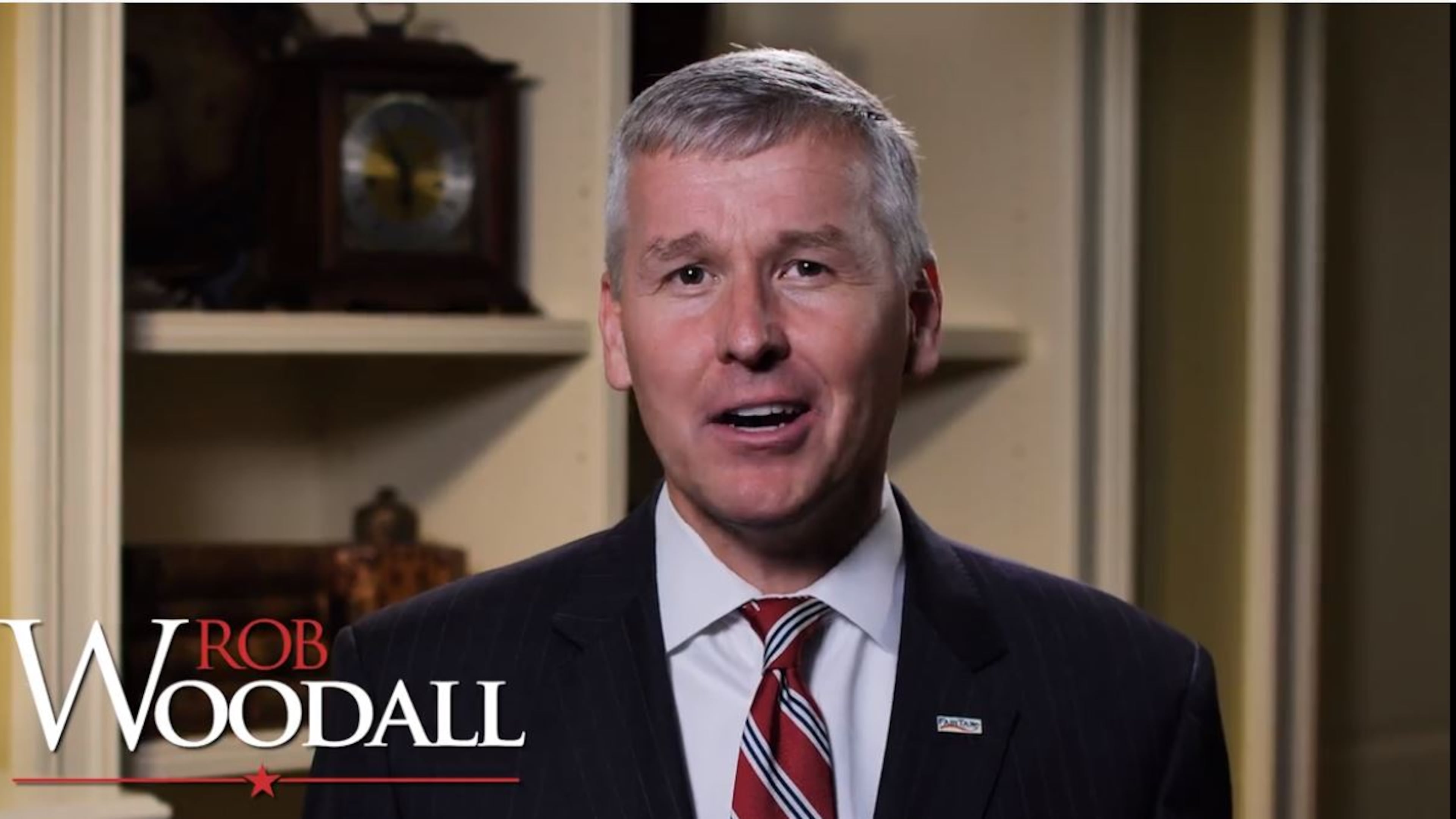 A screenshot of U.S. Rep. Rob Woodall's first television ad.