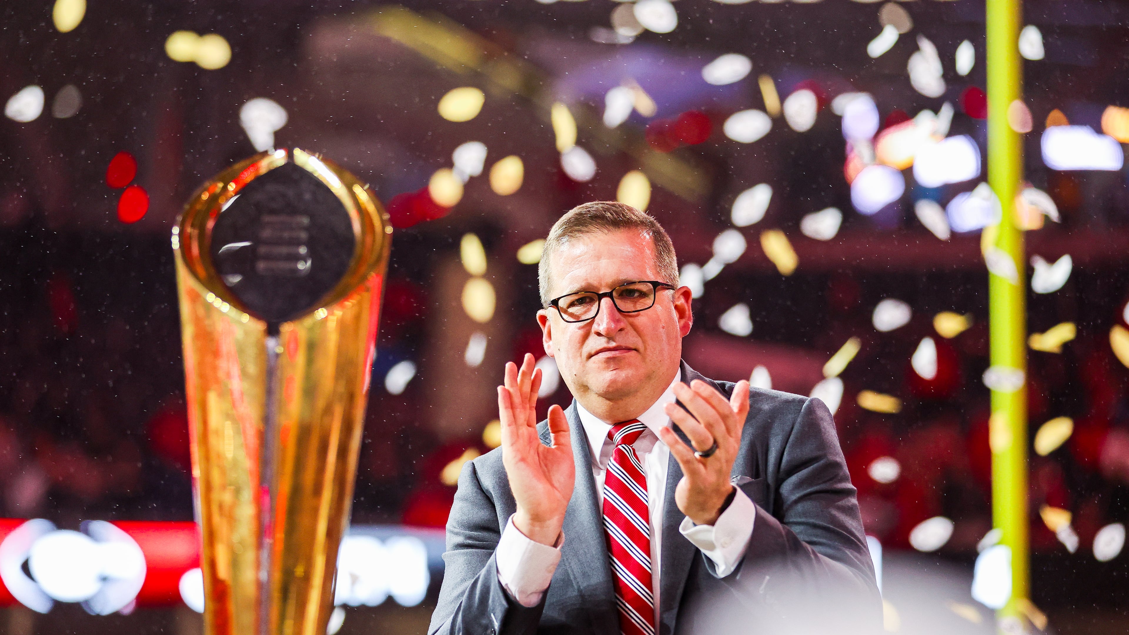 Georgia Director of Athletics Josh Brooks said that he's not interested in any other job and wants to stay at Georgia. He issued the statement in response to the vacancy at athletic director at LSU. (Tony Walsh/Dawgnation 2023)