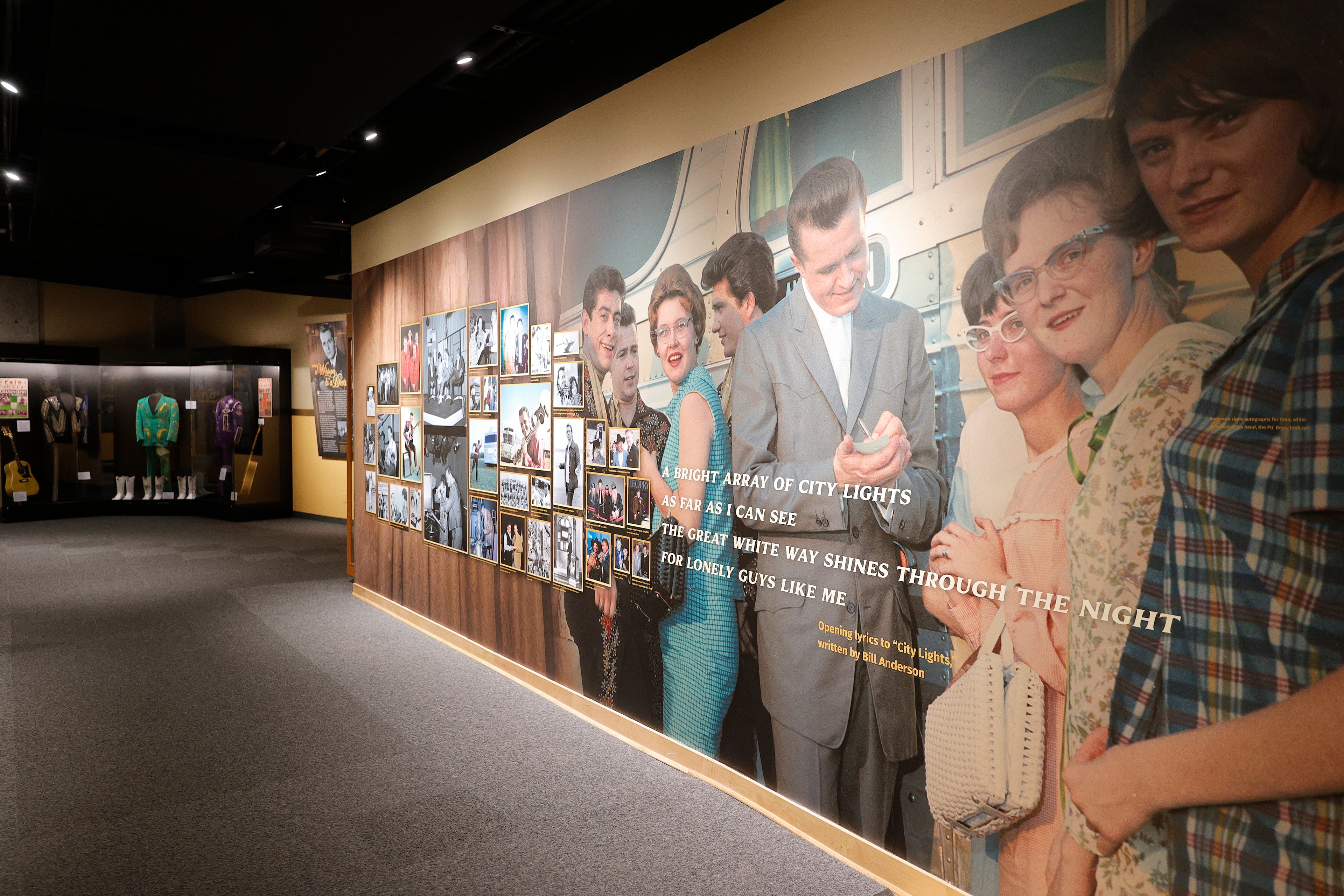 NASHVILLE, TENNESSEE - DECEMBER 02: A general view of atmosphere during the Country Music Hall of Fame and Museum's new exhibit, Bill Anderson: As Far as I Can See at Country Music Hall of Fame and Museum on December 02, 2021 in Nashville, Tennessee. (Photo by Jason Kempin/Getty Images for Country Music Hall of Fame and Museum)