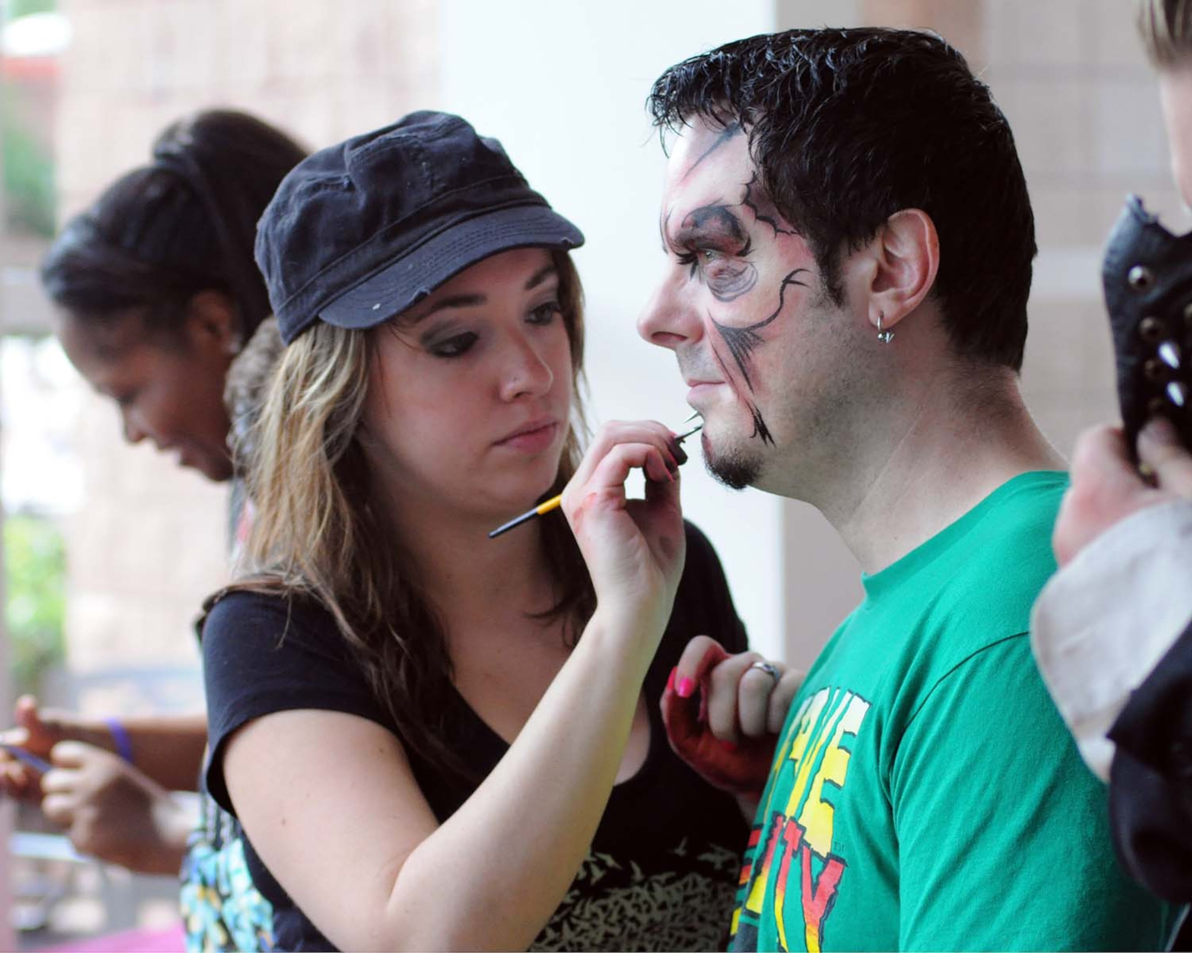 A pack of blood-thirsty zombies marched on the Rosen Centre Hotel in Orlando, Florida to kick off Spooky Empire's annual May-Hem horror convention.