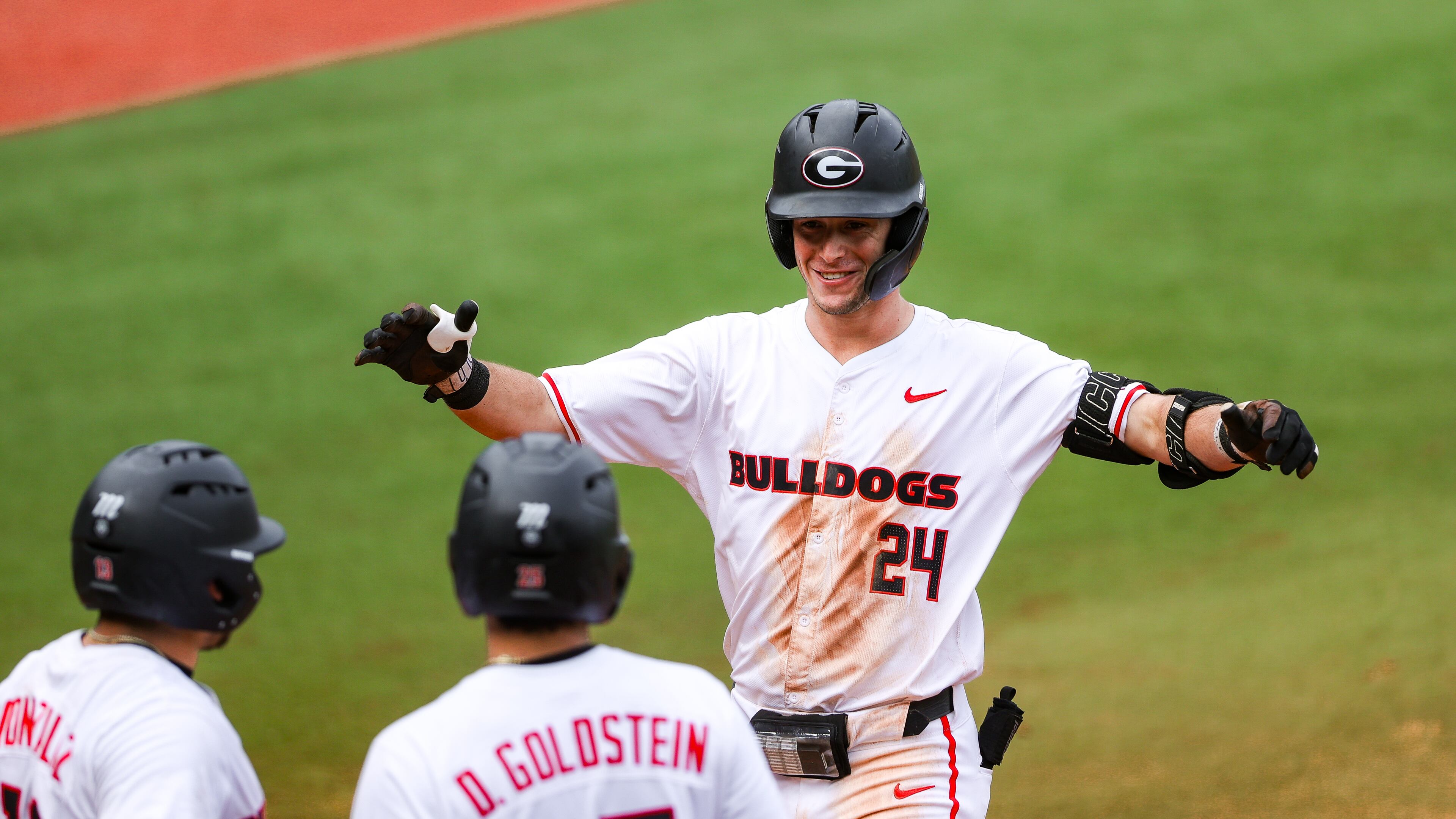 Georgia first baseman and outfielder Charlie Condon (24) during Georgia’s game against Vanderbilt at Foley Field in Athens, Ga., on Saturday, May 04, 2024. (Kari Hodges/UGAAA)