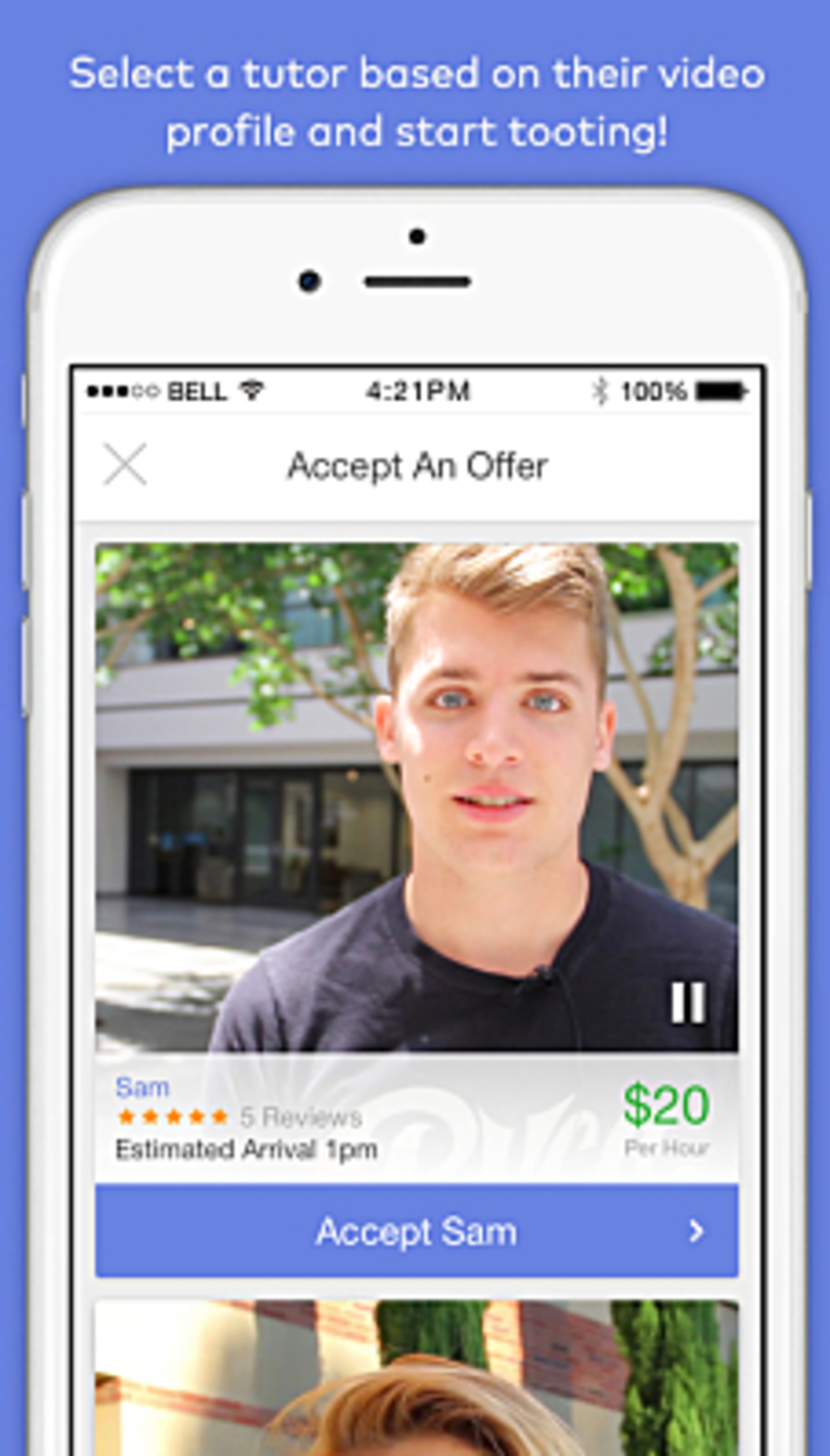 The Toot app connects students for timely face time with tutors, coaches and instructors.