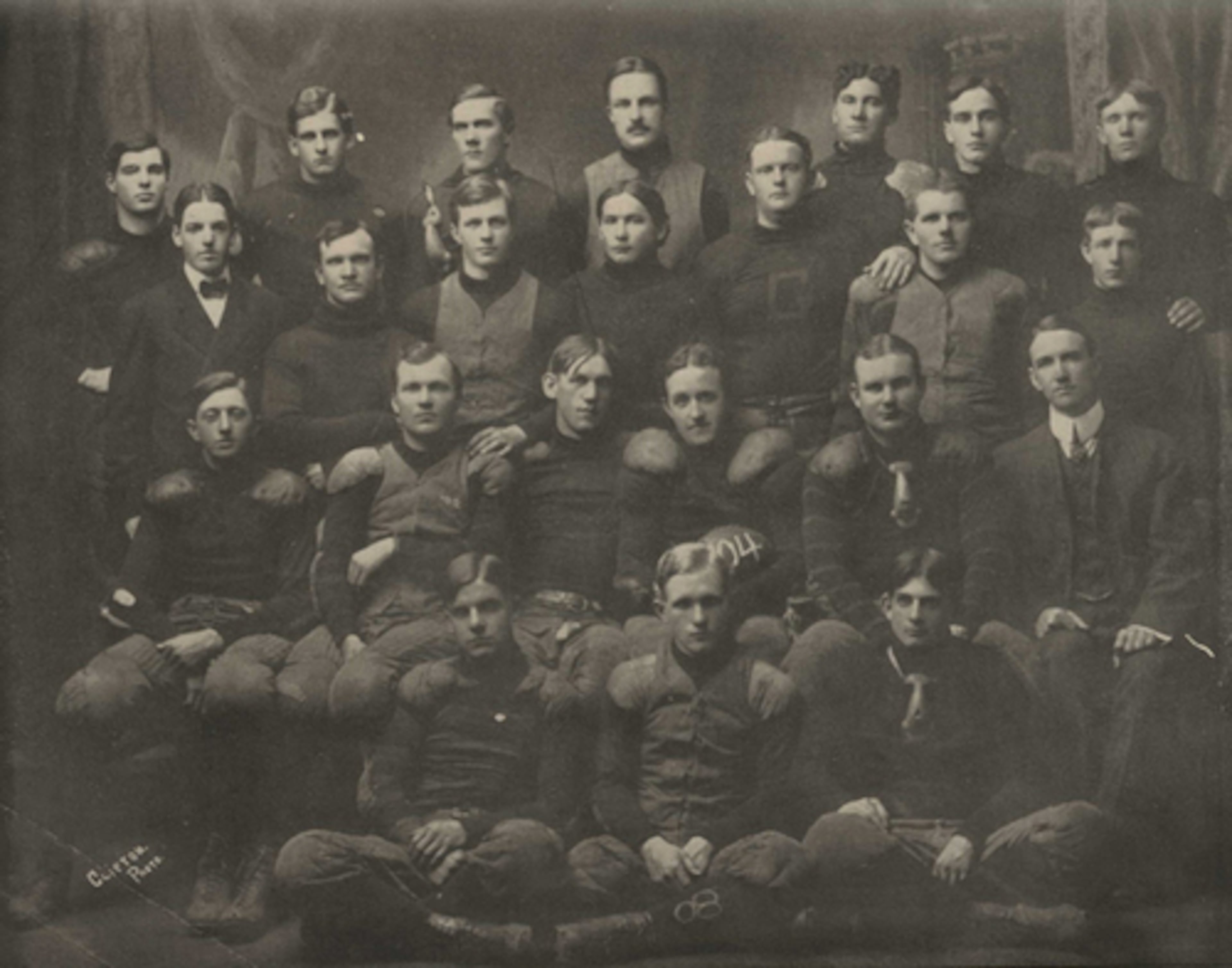 The 1904 University of Georgia football team. (Courtesy of 1905 “Pandora” yearbook, via University of Georgia Special Collections Library)